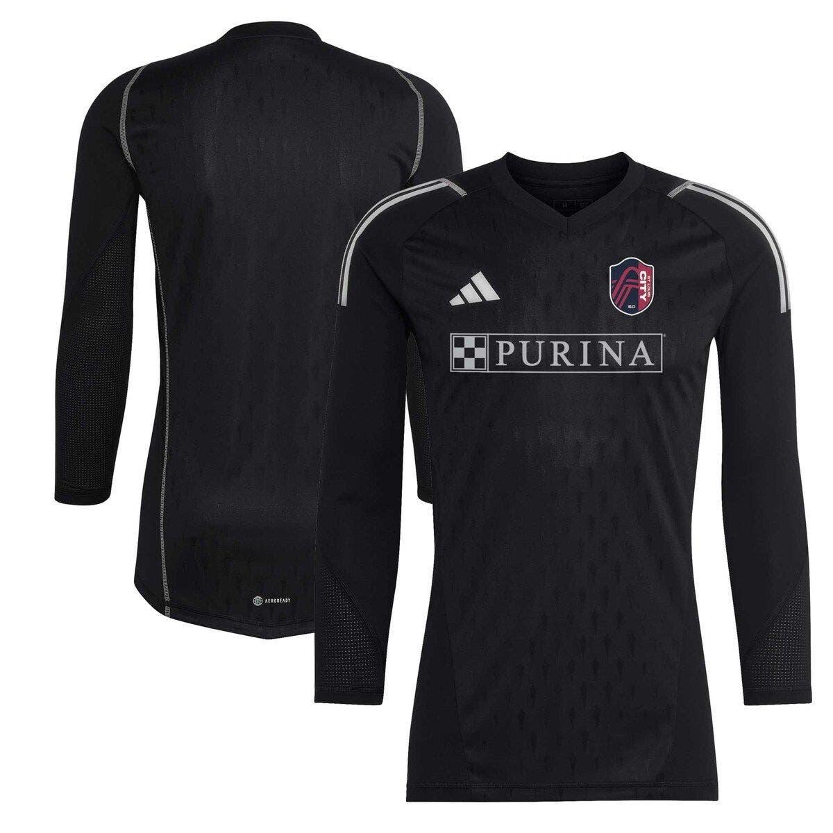 adidas Black St. Louis City Sc 2023 Goalkeeper Long Sleeve Replica
