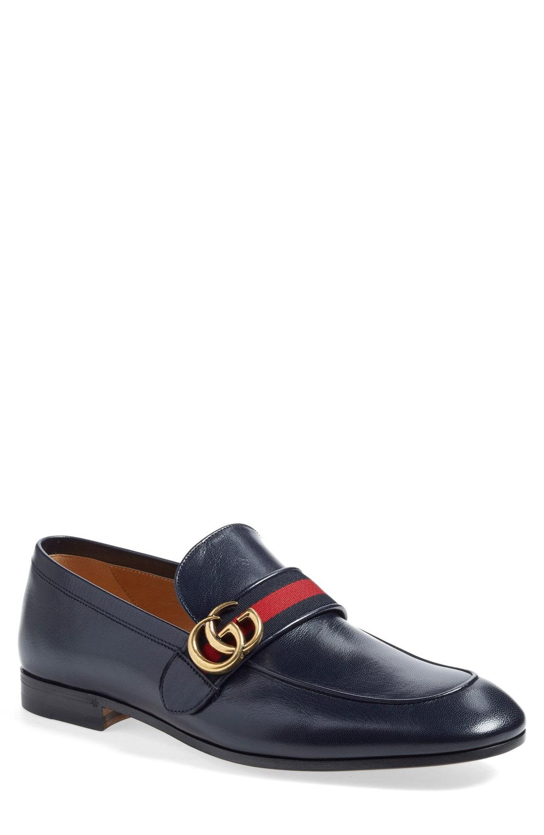 blue gucci loafers