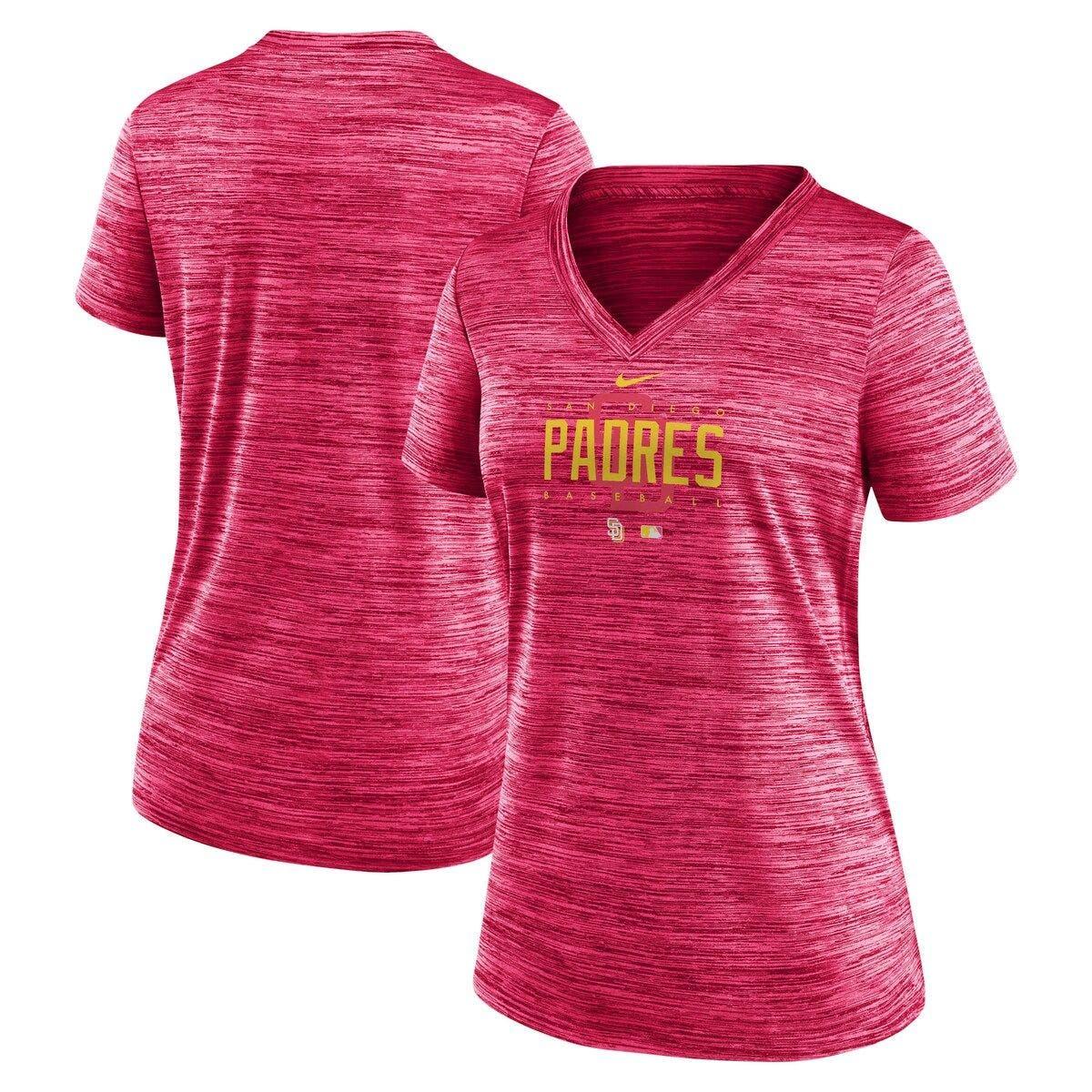 Nike San Diego Padres City Connect Velocity Practice Performance Vneck