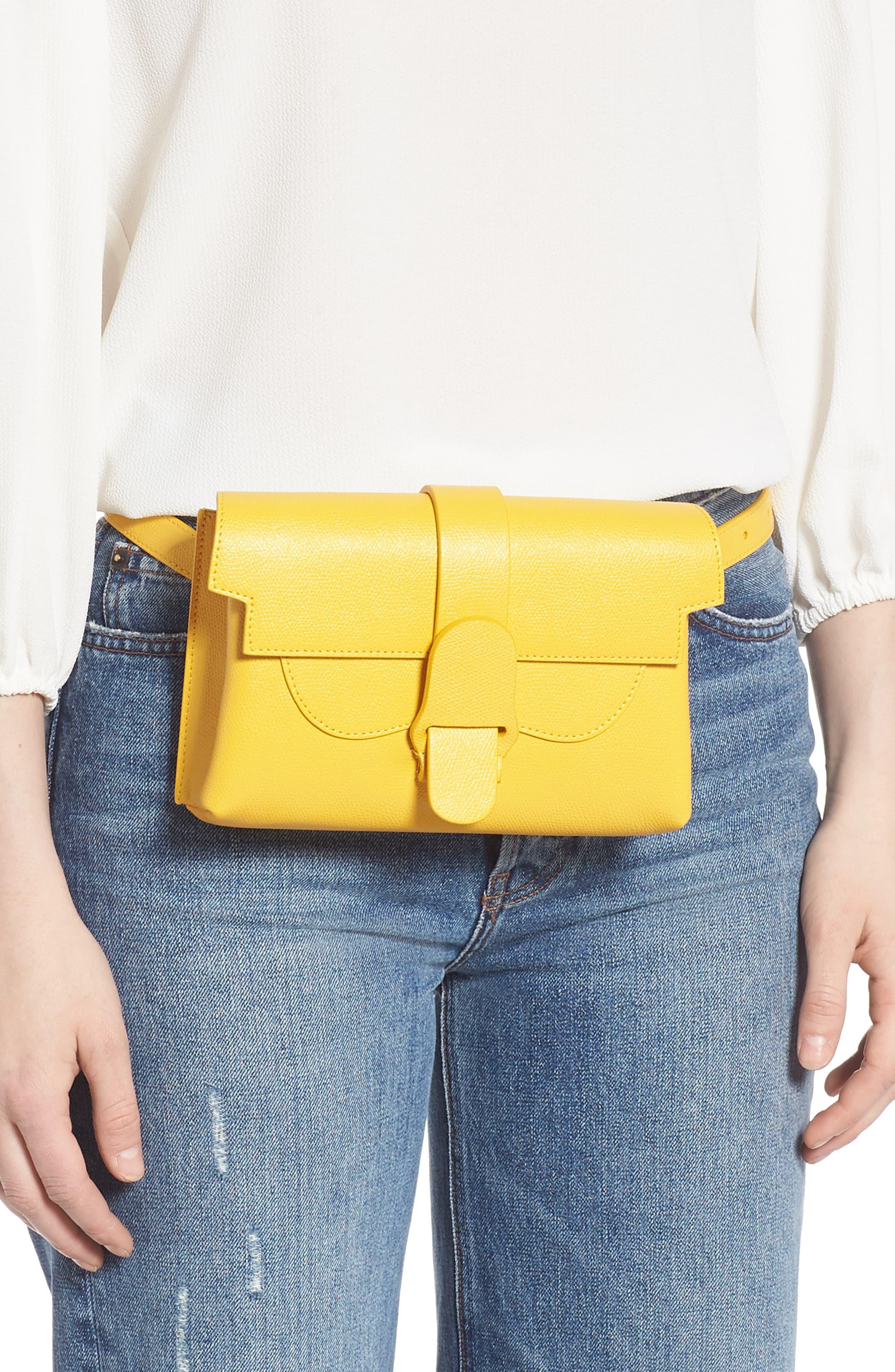 Senreve Aria Leather Belt Bag in Dandelion (Yellow) Lyst