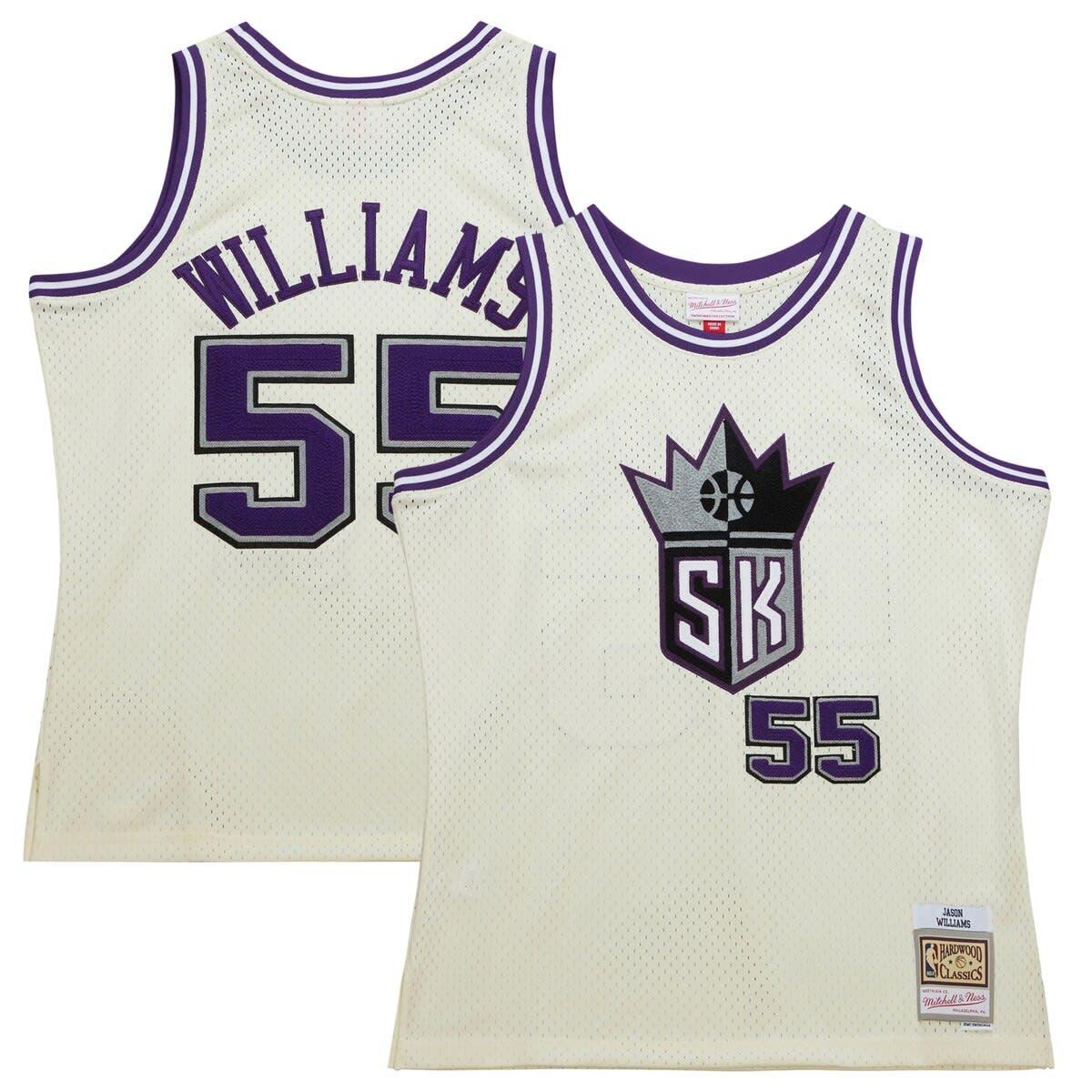 Jason Williams Sacramento Kings Mitchell & Ness Big & Tall Name & Number Pullover  Hoodie - Heathered Gray