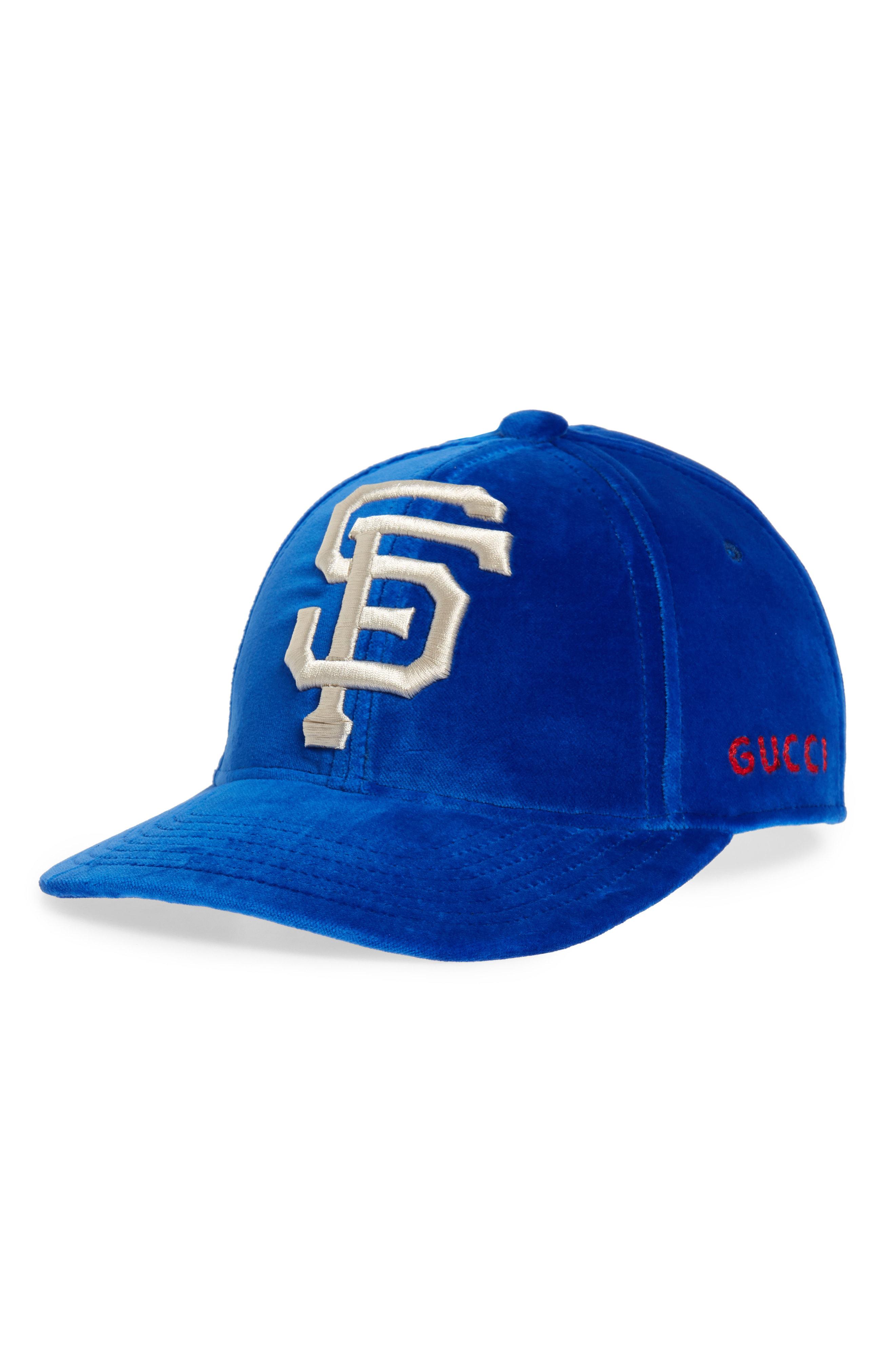 gucci velvet baseball hat