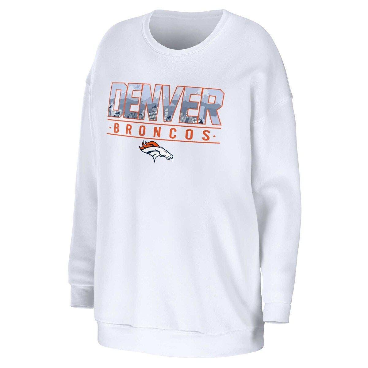 Women's Wear by Erin Andrews White Kansas City Chiefs Domestic Pullover Sweatshirt Size: Small