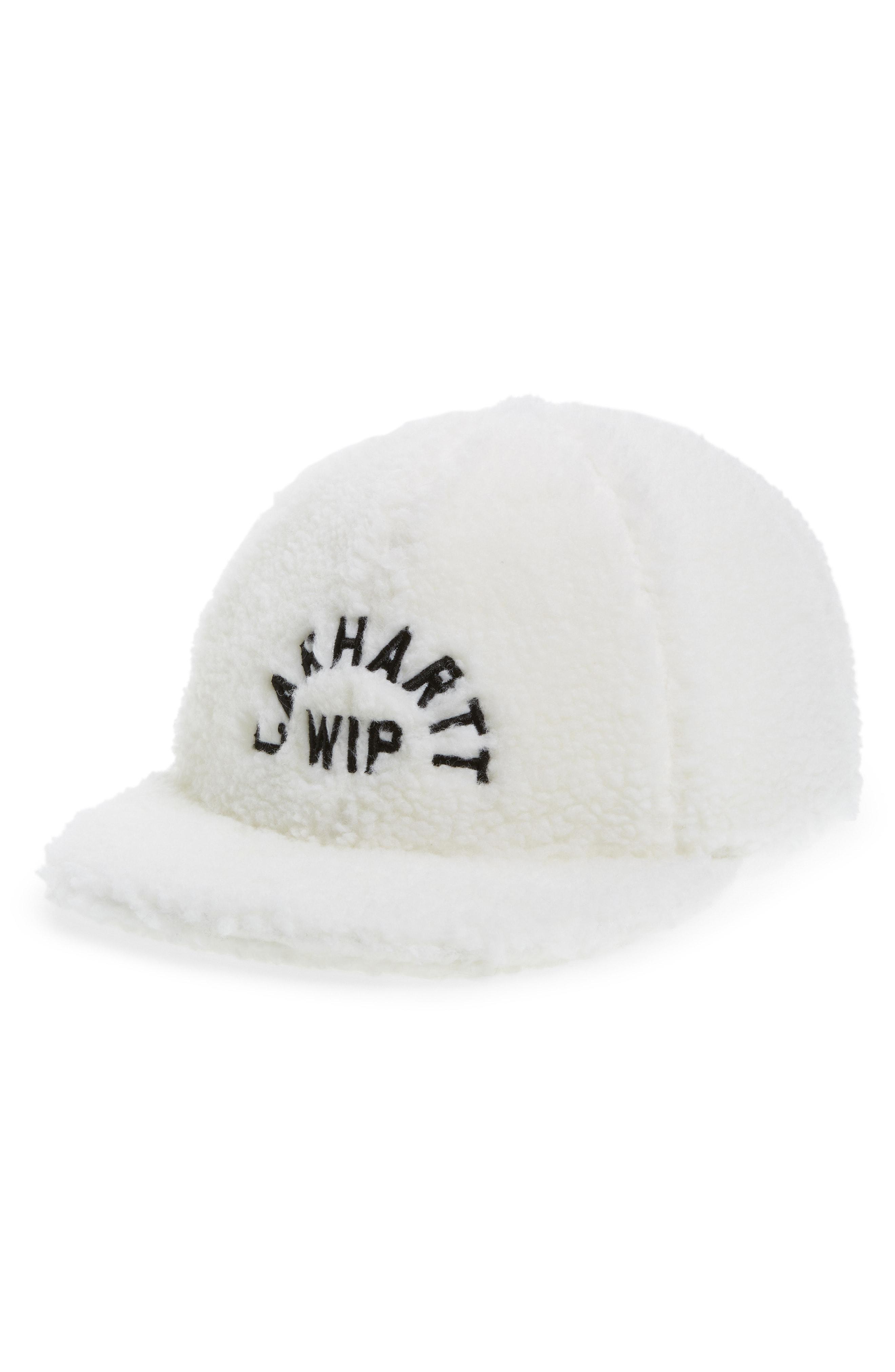 Carhartt WIP Pile Faux Shearling Cap - in White for Men - Lyst