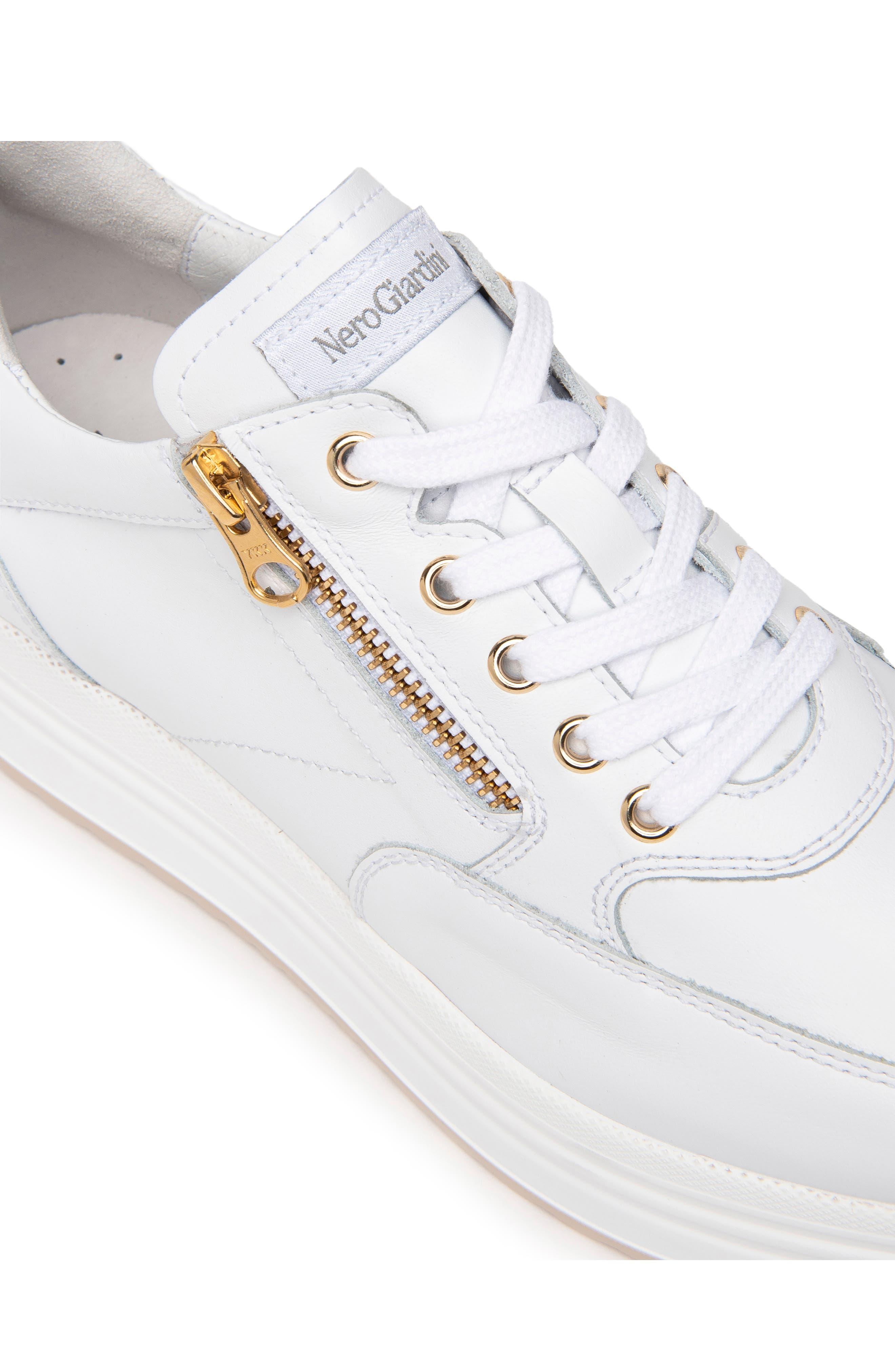Nero Giardini Bow Platform Sneaker in White | Lyst