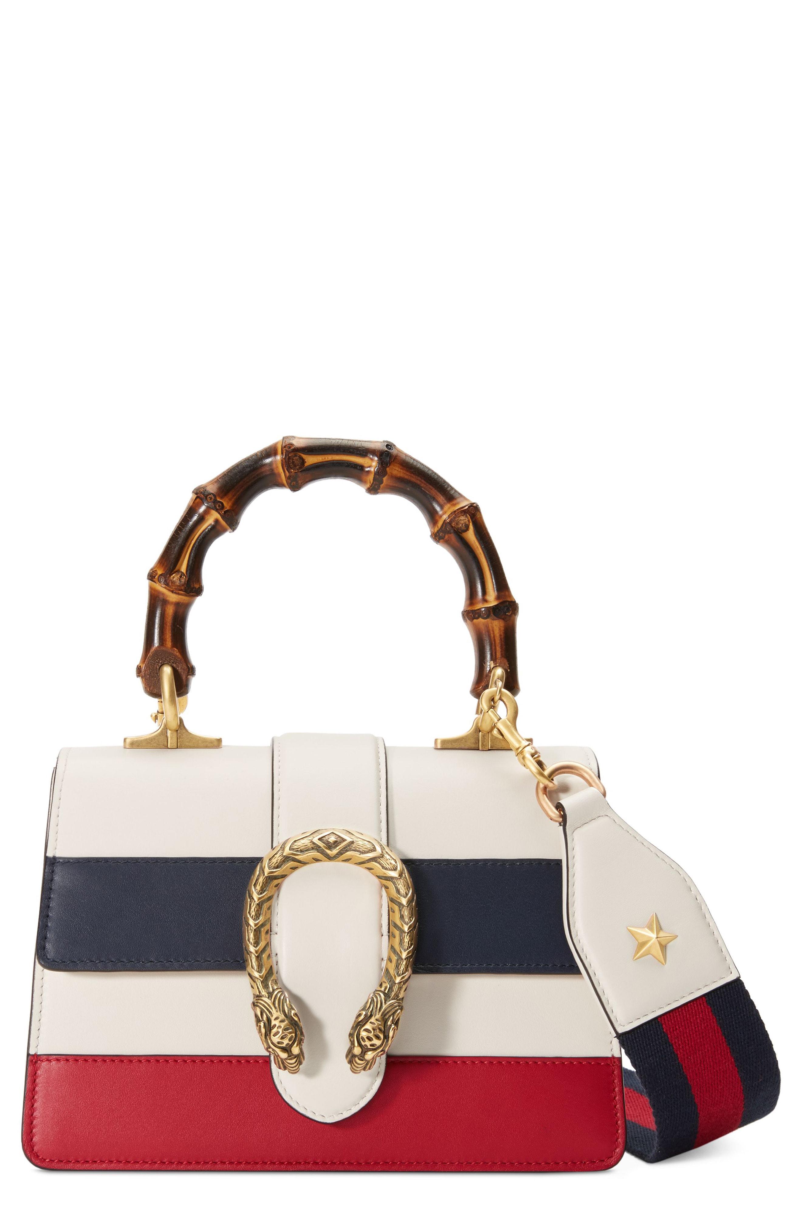 Lyst - Gucci Dionysus Leather Top Handle Bag