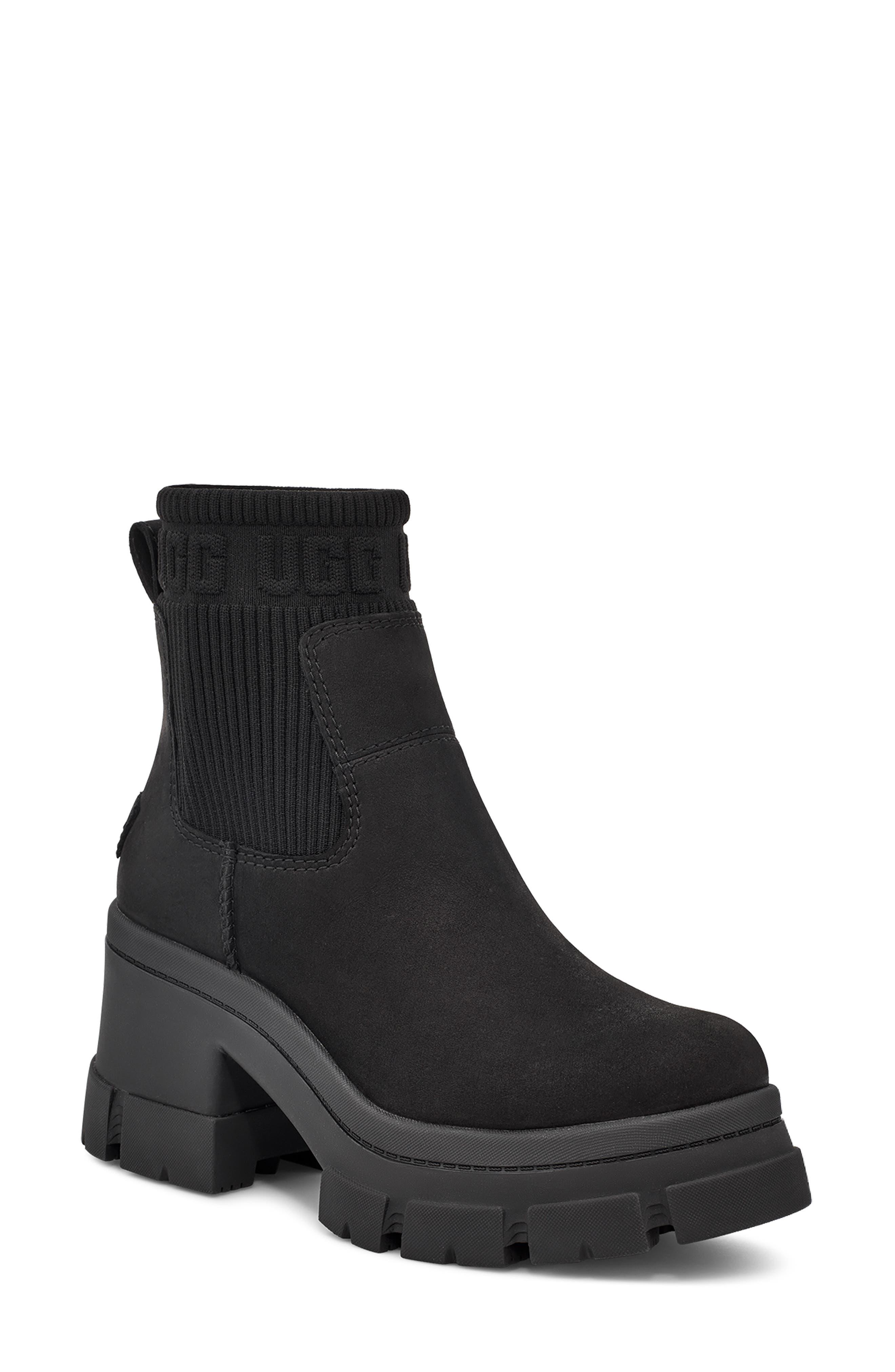 UGG ugg(r) Brooklyn Platform Chelsea Boot in Black | Lyst