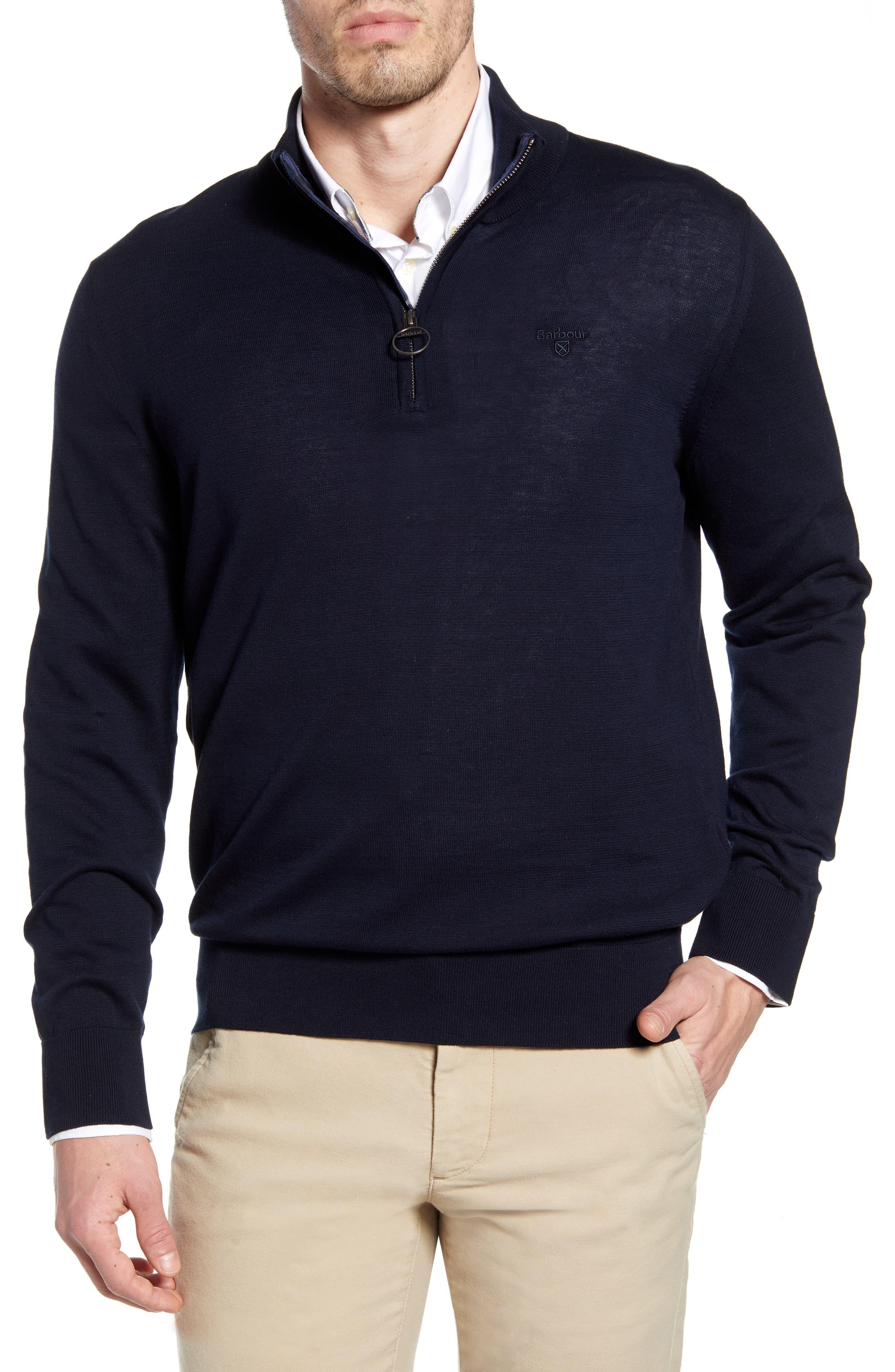 barbour tain half zip