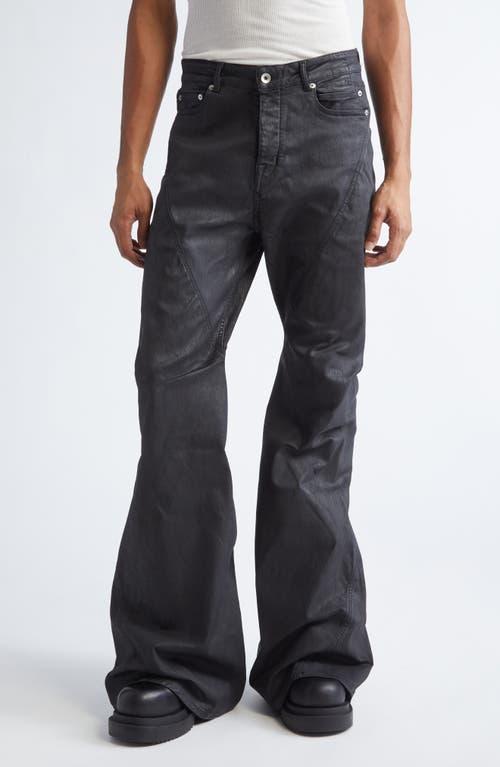 パンツ Rickowens bias cut jeans black sbw Rick Owens Bias Waxed Bootcut Jeans in Black for Men | Lyst