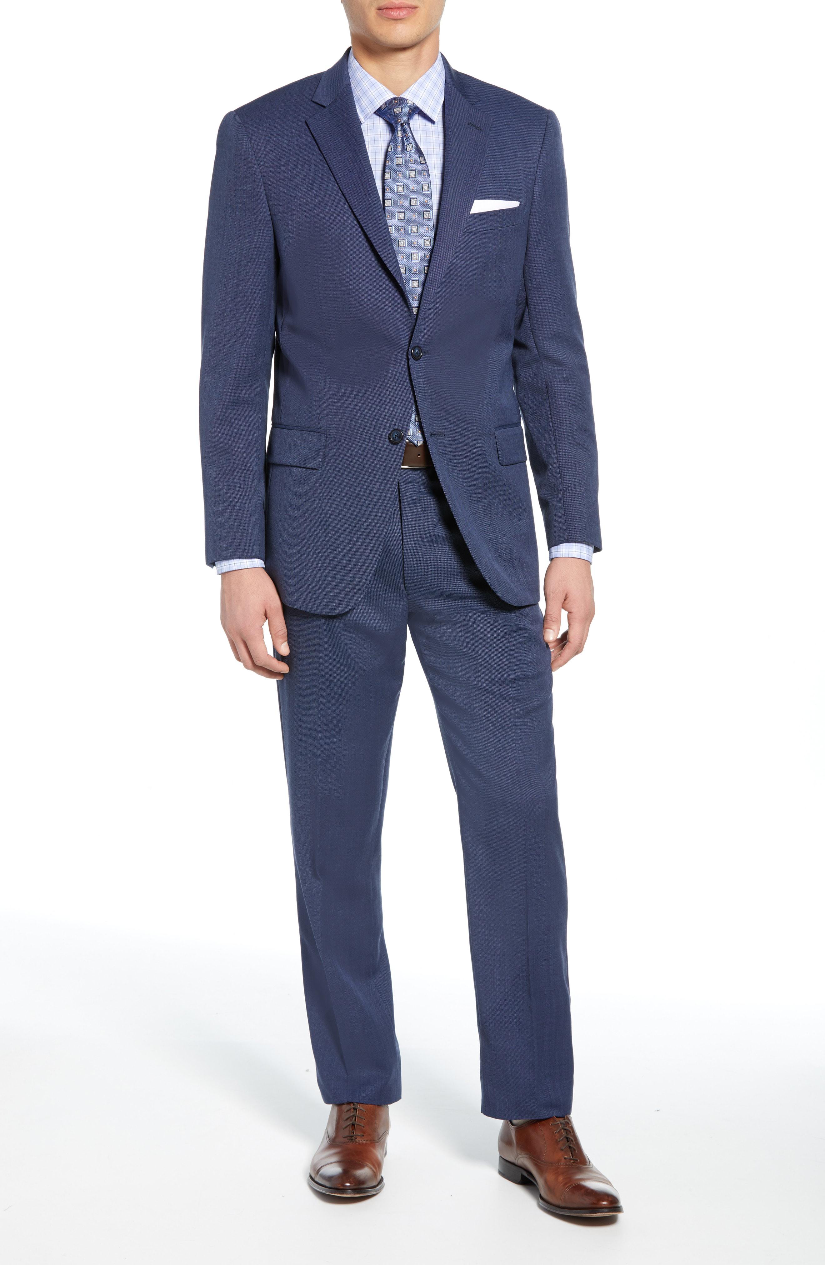 Lyst Hart Schaffner Marx New York Classic Fit Bird's Eye Wool Suit in