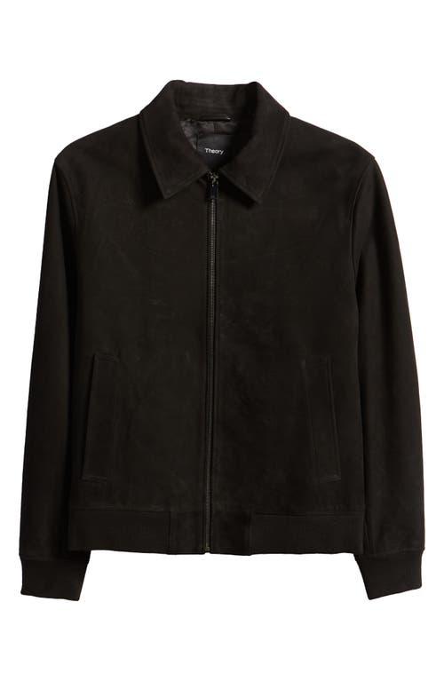 Theory Wyatt Reece Leather Bomber Jacket in Black for Men Lyst