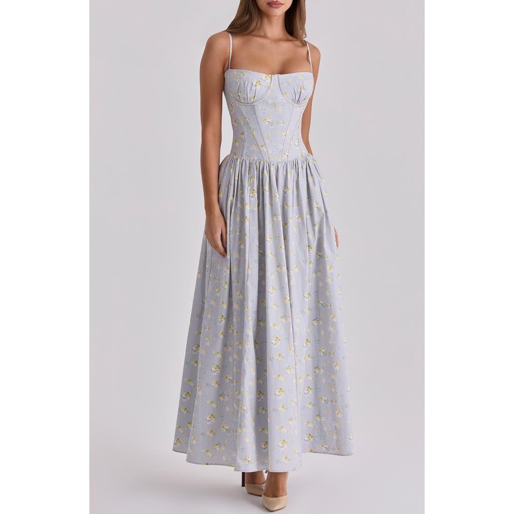 open lace back dress House Of CB Solaine Ivory Lace Corset Maxi Dress
