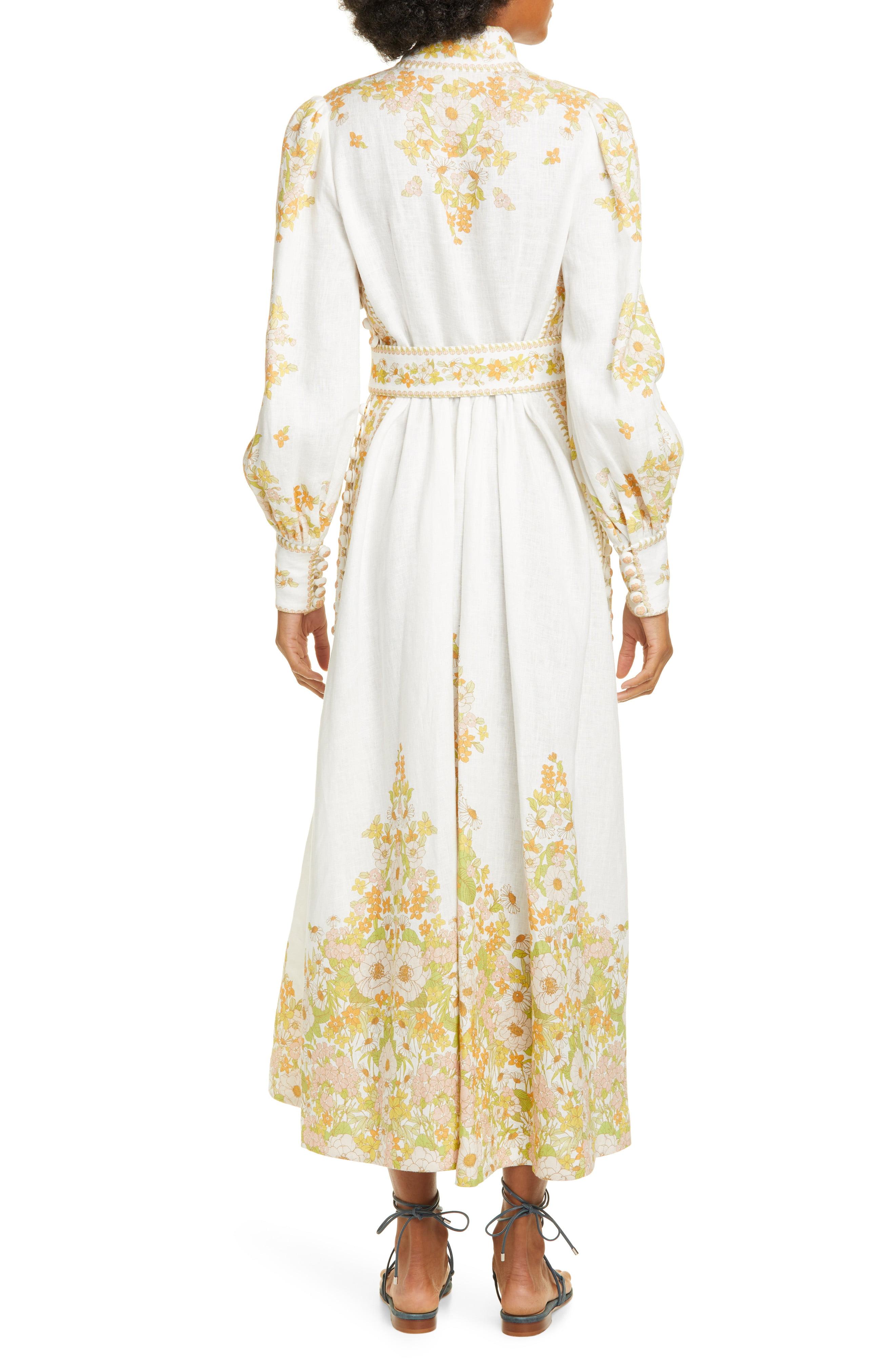 zimmermann long sleeve floral dress