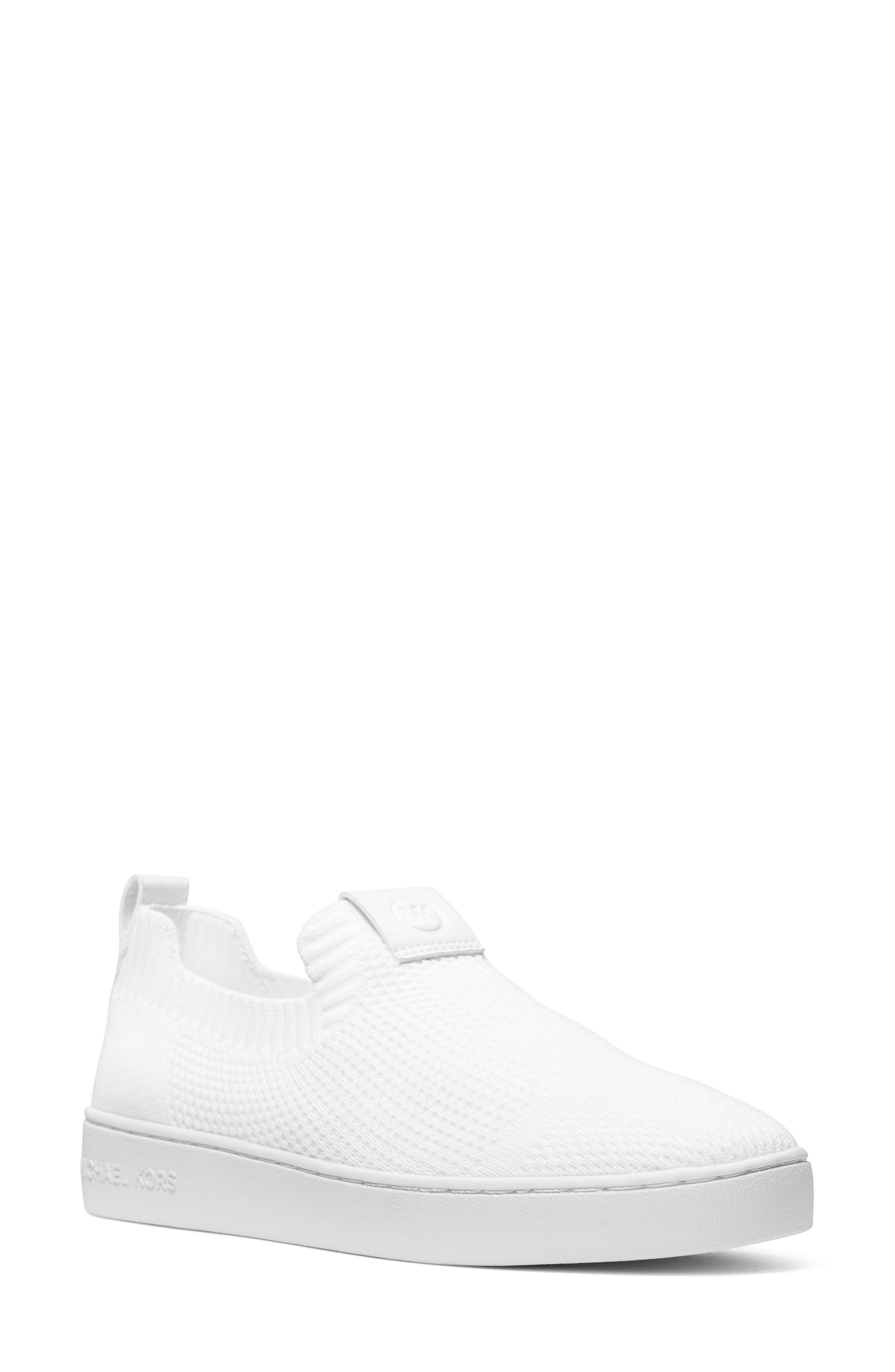 MICHAEL Michael Kors Juno Knit Sneaker in White | Lyst