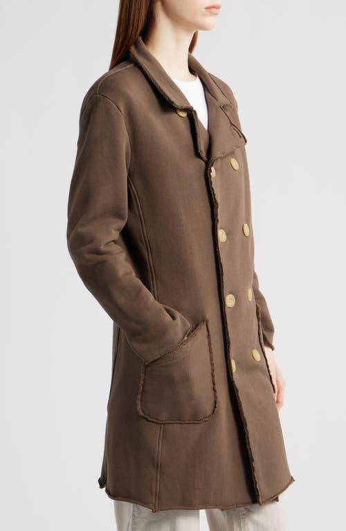 Frank Eileen Tipperary French Terry Coat in Brown Lyst