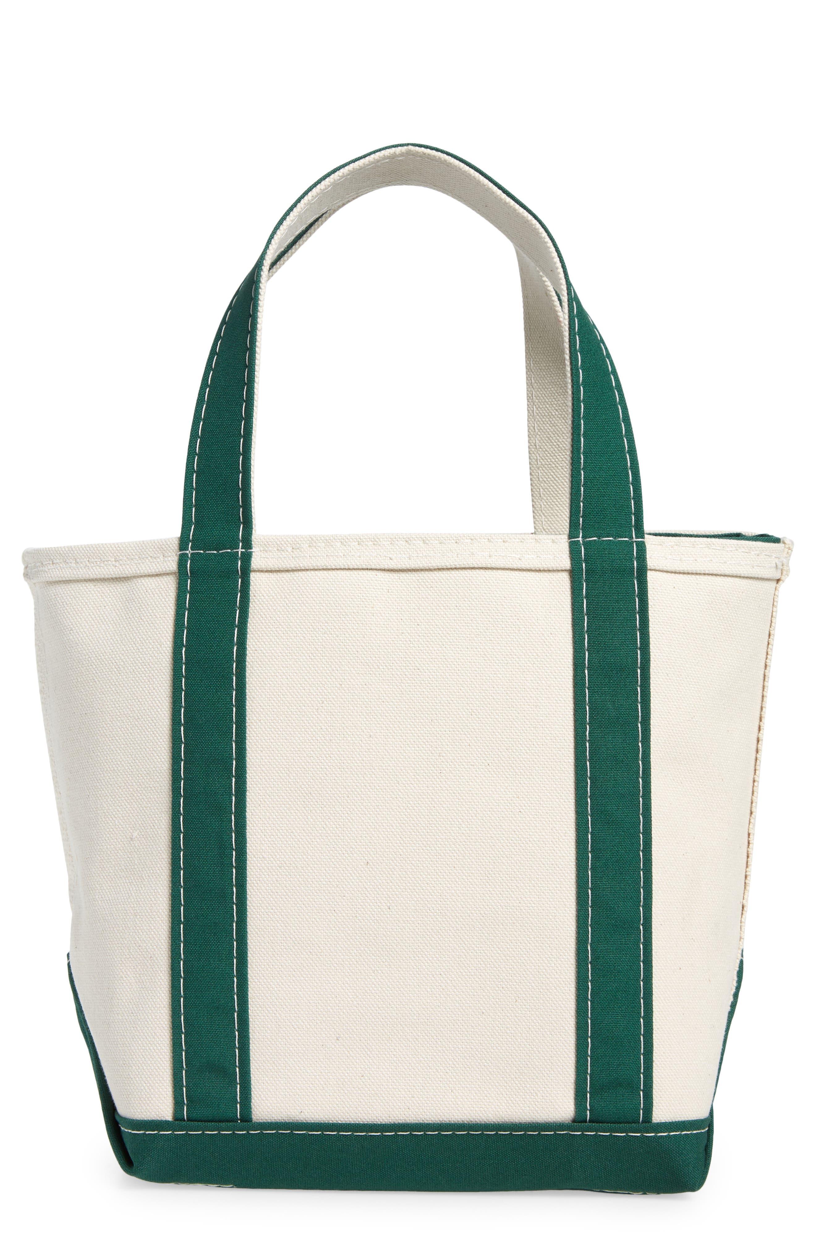 L.L. Bean Boat & Tote Zip Top Cotton Canvas Bag in Blue Lyst