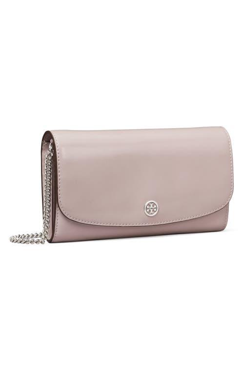 Bag Tory Burch Robinson Leather Wallet On A Chain Tory Burch
