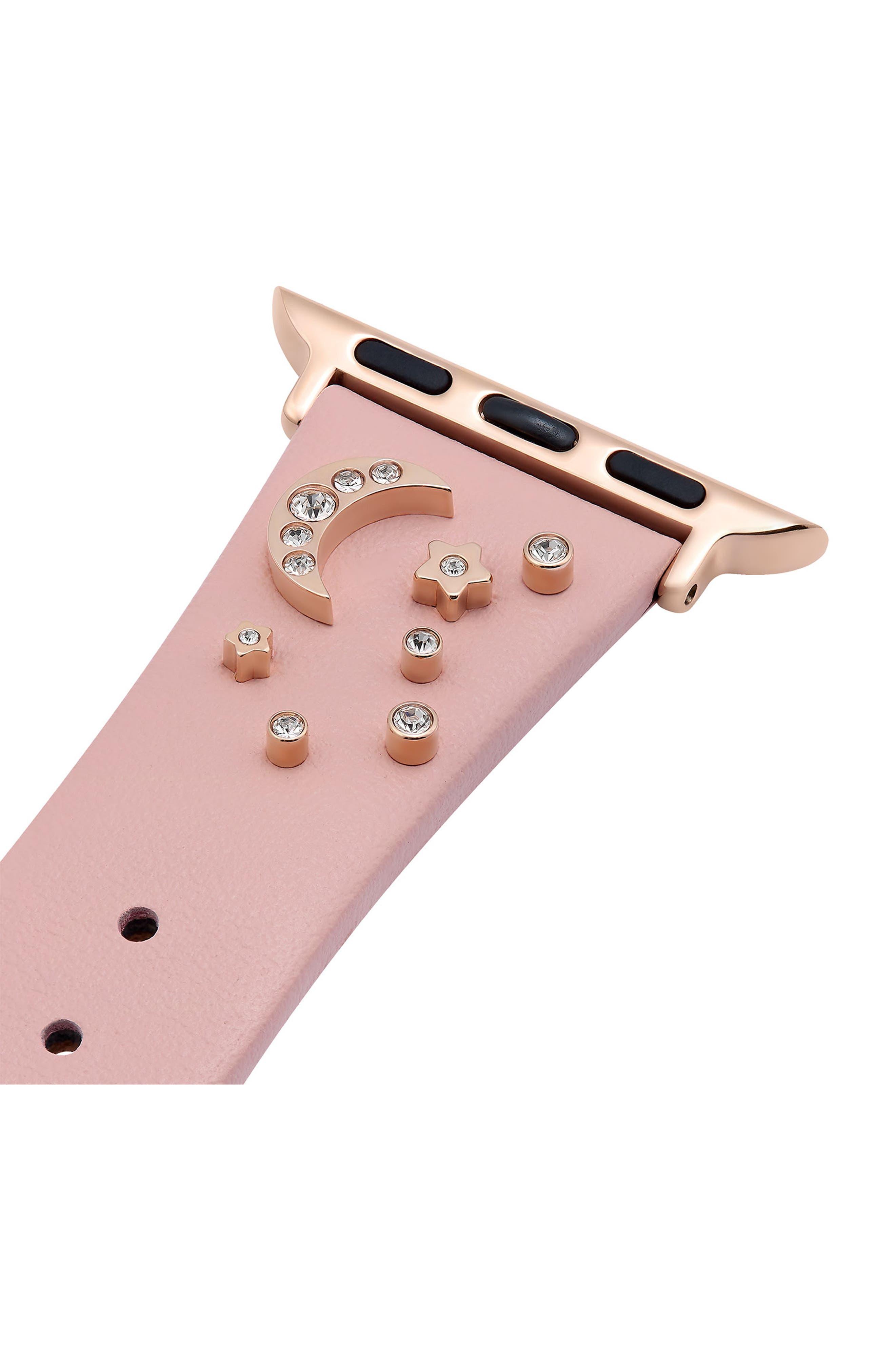 Olivia Burton Celestial Leather 20mm Apple Watch® Watchband in Pink | Lyst