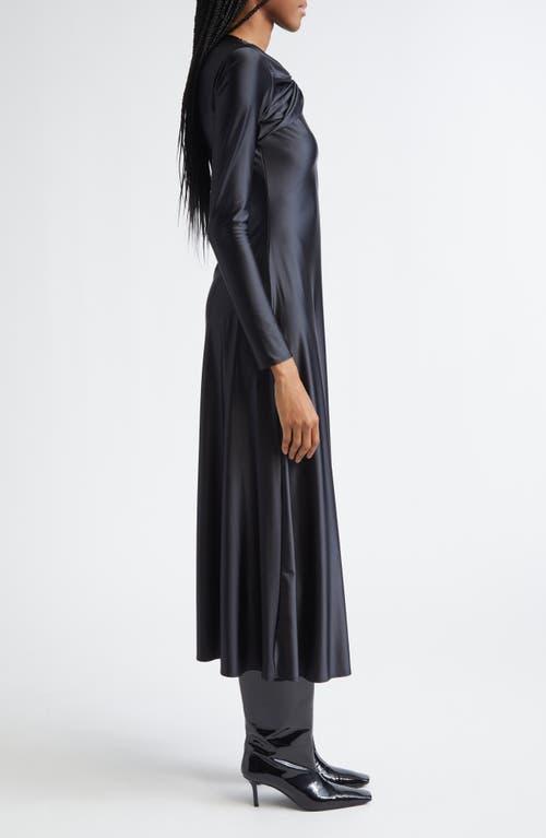 DIESEL D-Iamo Draped Long Sleeve Dress in Black | Lyst DIESEL D-Iamo Draped Long Sleeve Dress in Black | Lyst