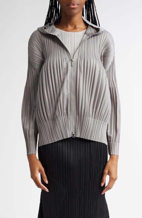 PLEATS PLEASE イッセイミヤケ フーデッドブルゾン ターコイズ 3 Pleats Please Issey Miyake Hoodies for Women | Online Sale up to