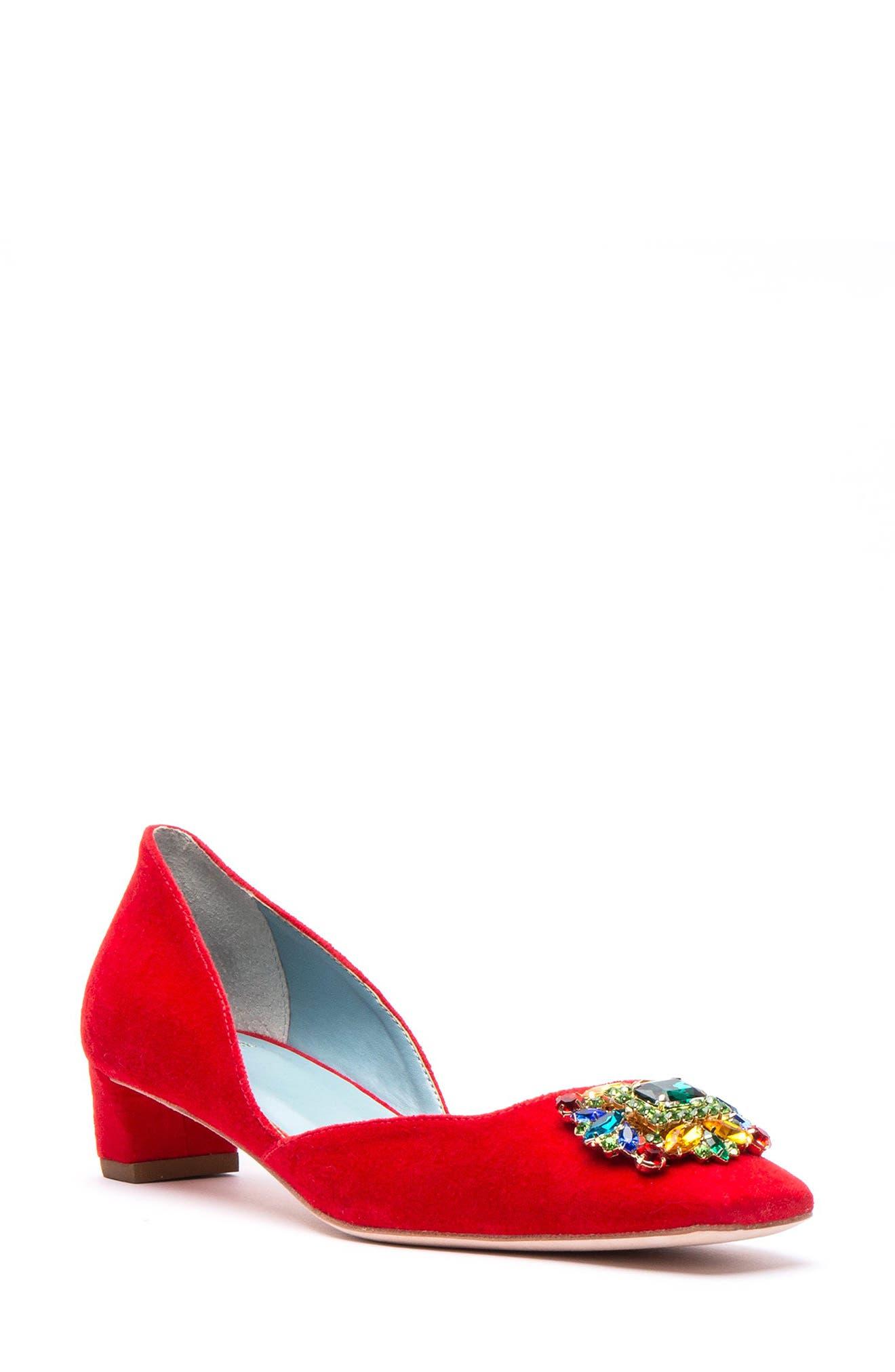 Frances Valentine Mccall D'orsay Pump in Red | Lyst