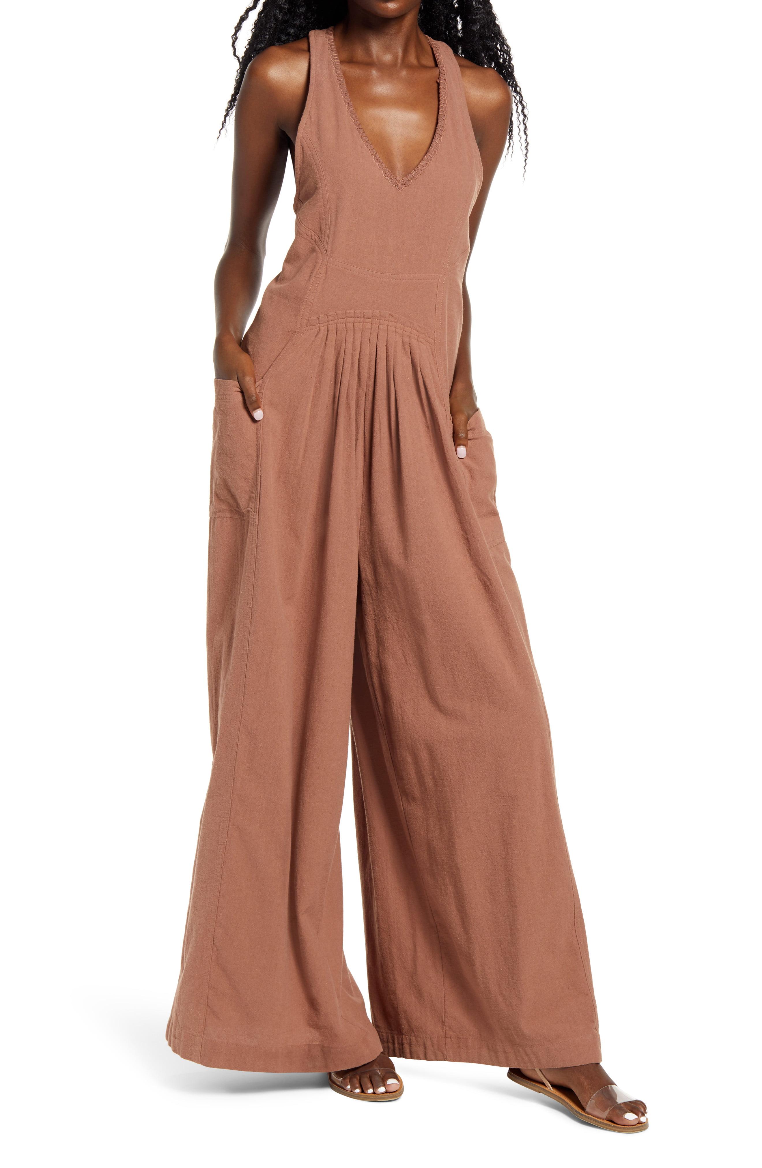 Free people next level wide leg jumpsuit Clearance