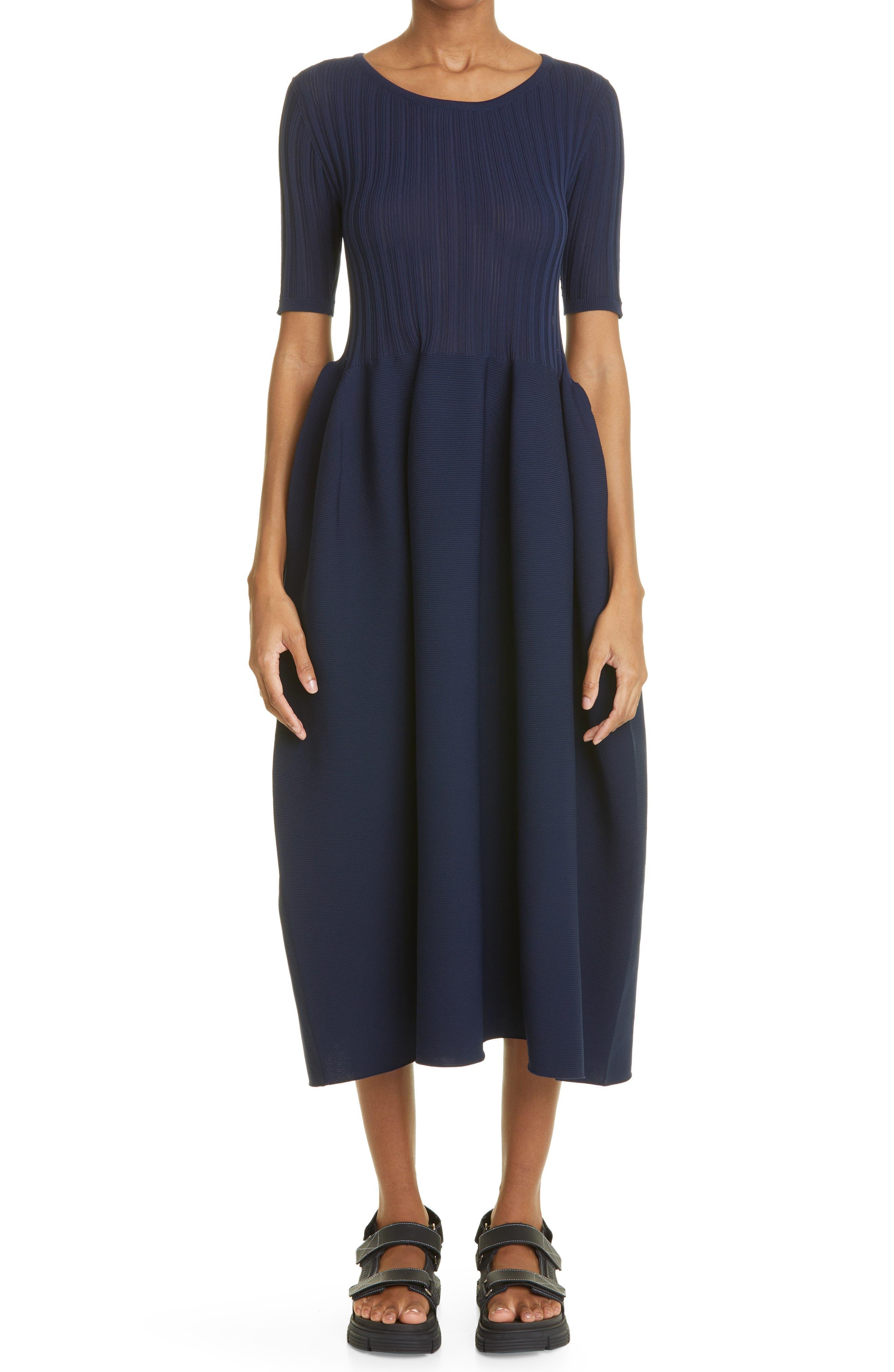 CFCL Pottery Dress 1 Fit & Flare Dress in Blue | Lyst