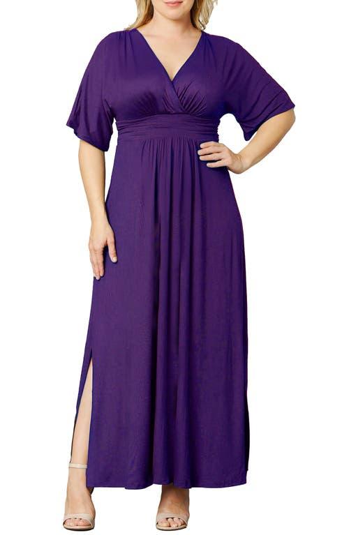 chinese dress ladies Kiyonna Women's Plus Size Vienna Maxi Dress | Long Casual Dress with  Sleeves for Special Occasions, Weekend, or Vacation main image 1