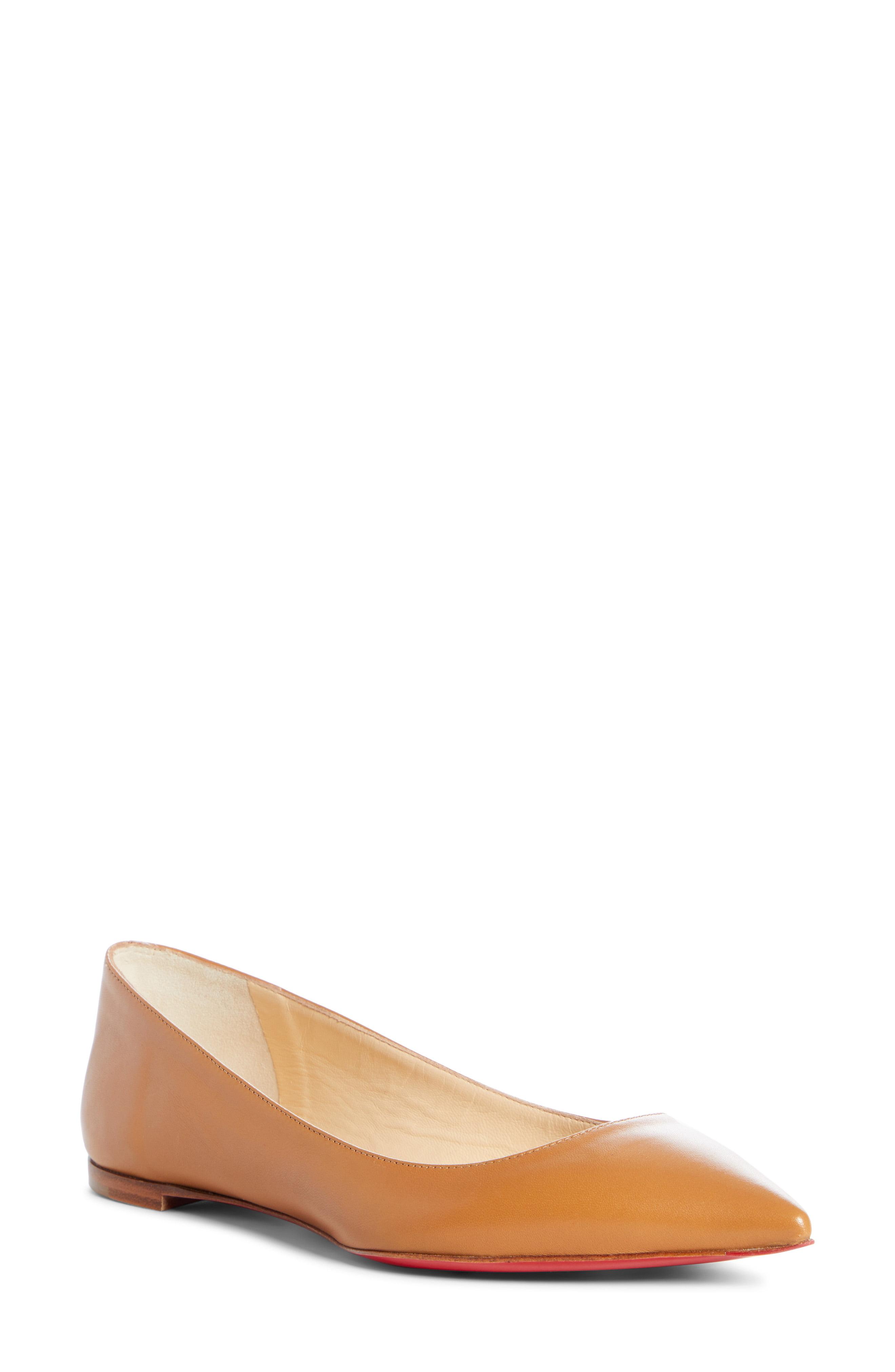 christian louboutin pointed toe flats