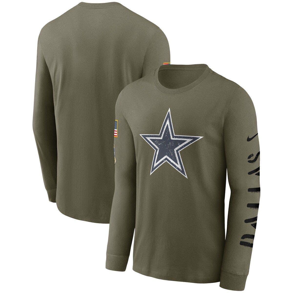 Nike Dallas Cowboys 2022 Salute To Service Long Sleeve Tshirt At