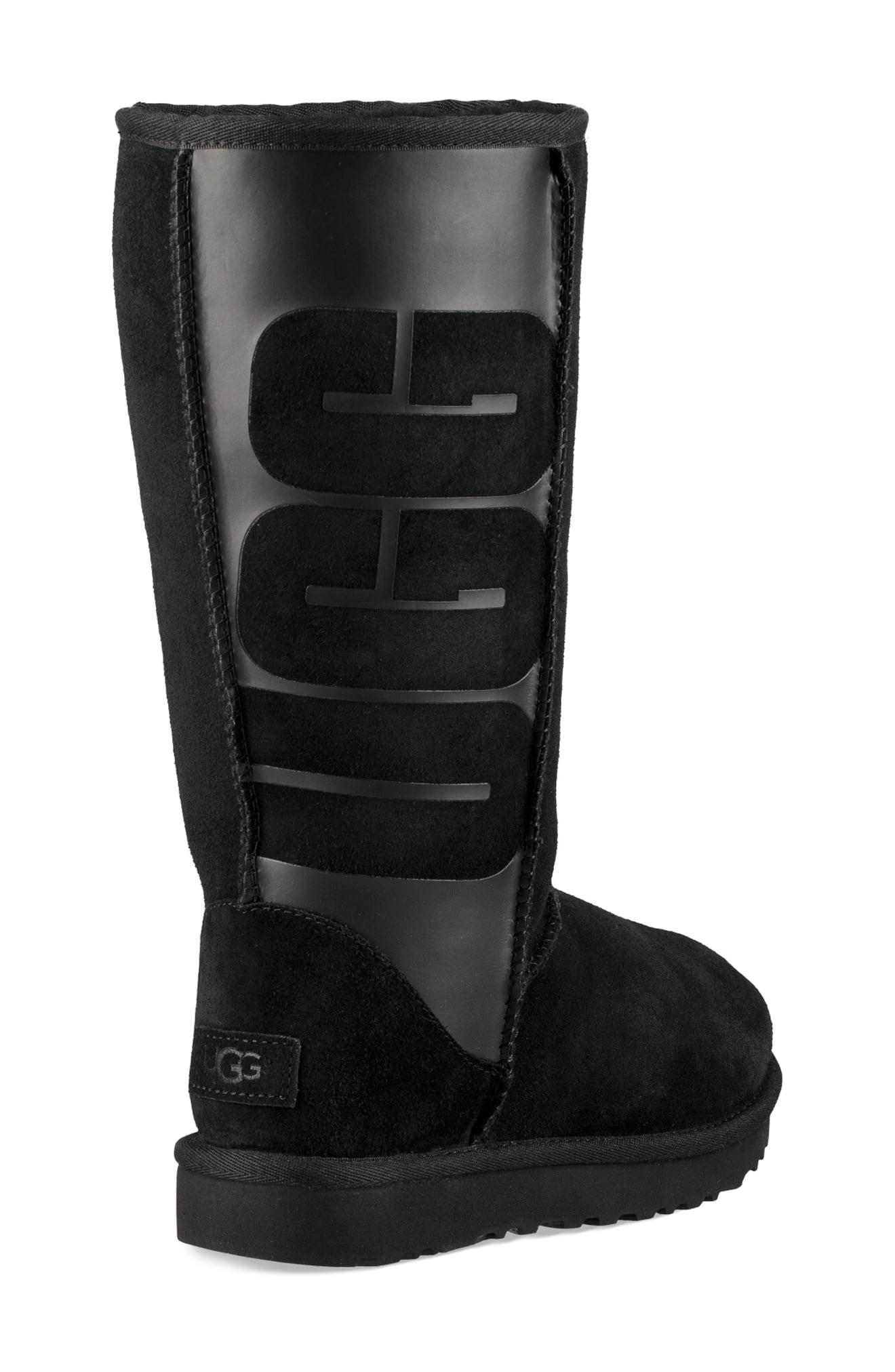 UGG Suede UGG Sparkle Classic Tall Boot in Black Suede (Black) - Lyst