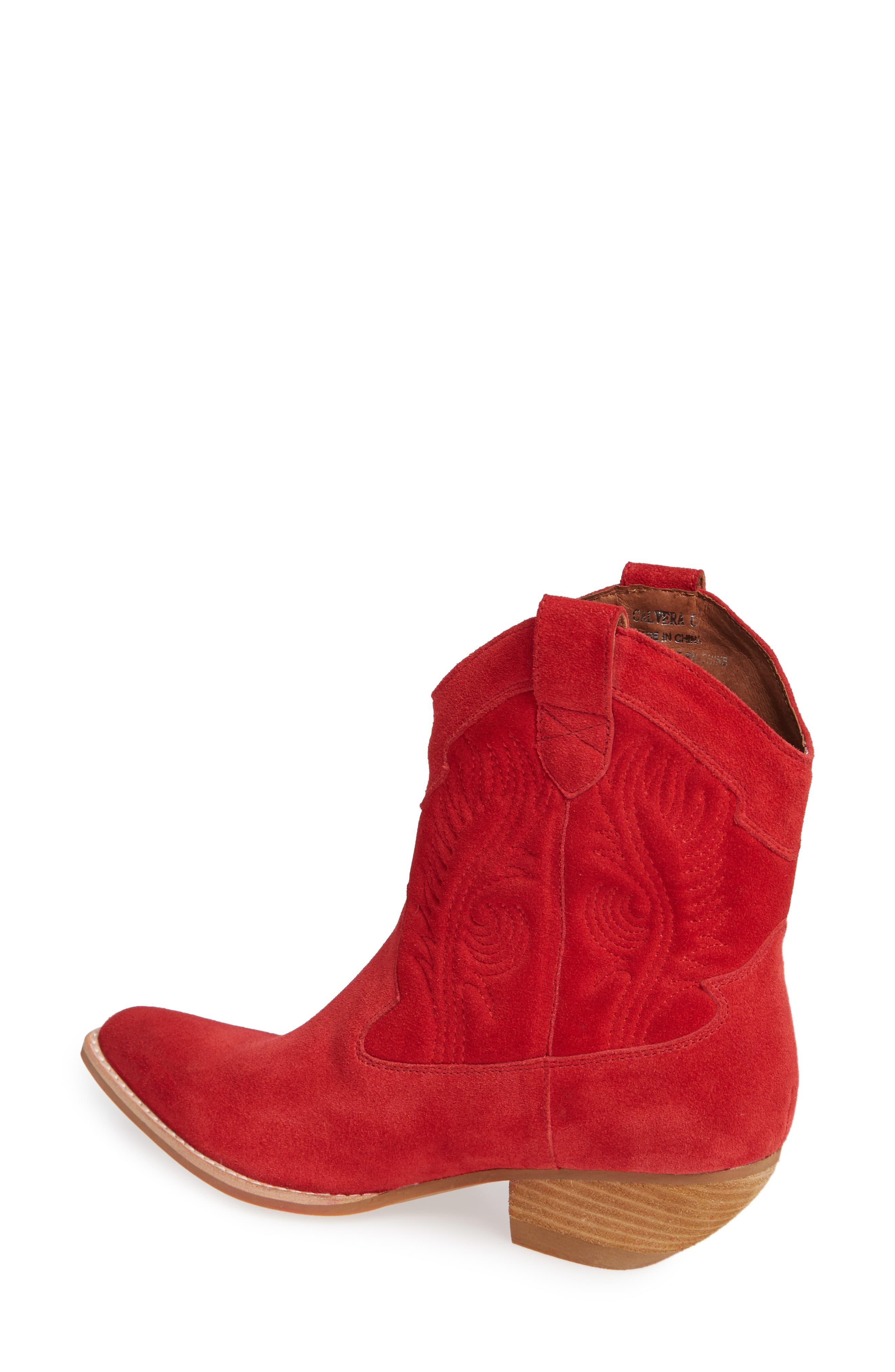 jeffrey campbell red suede boots