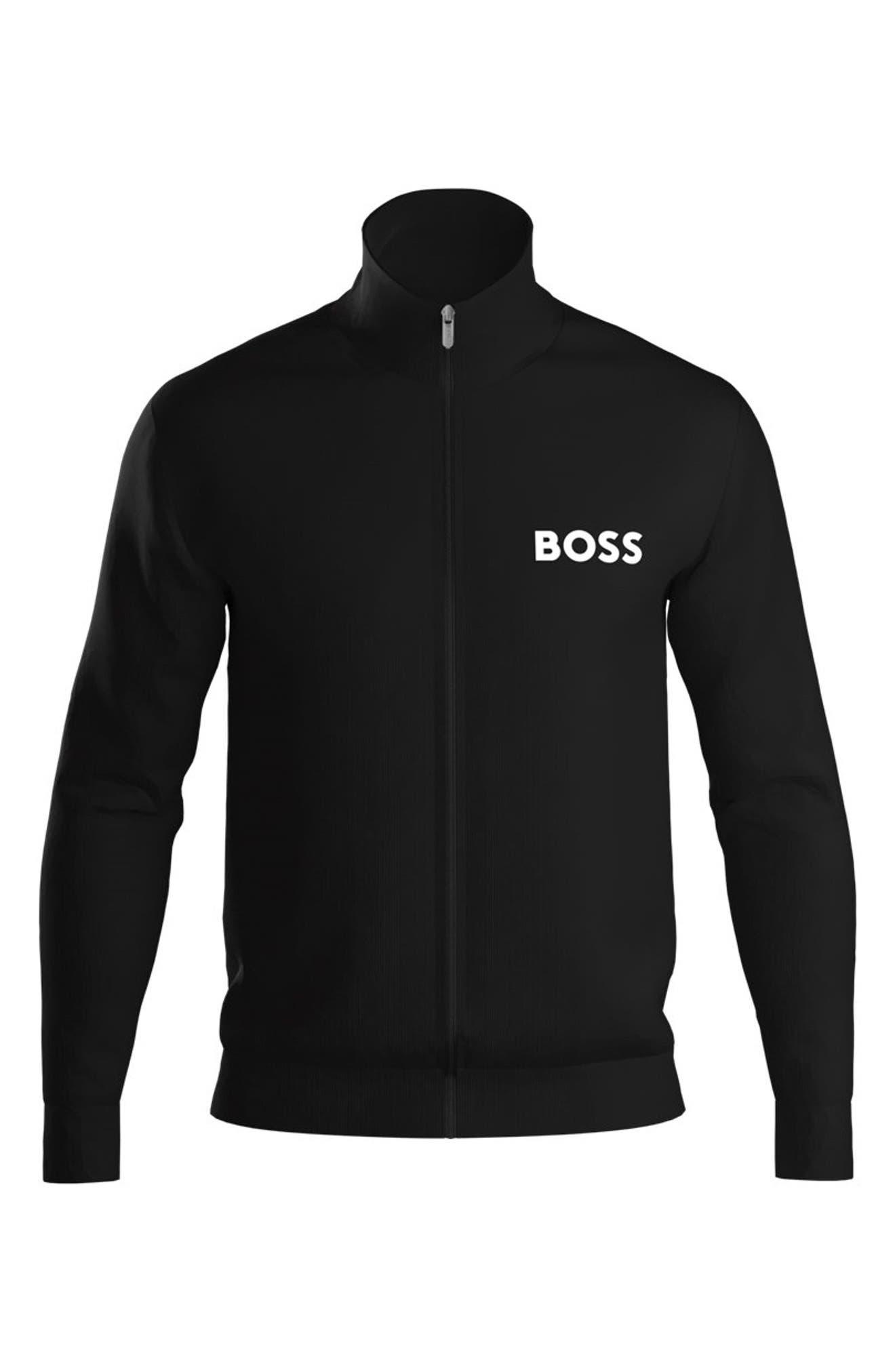 BOSS by HUGO BOSS Ease Track Jacket in Black for Men | Lyst