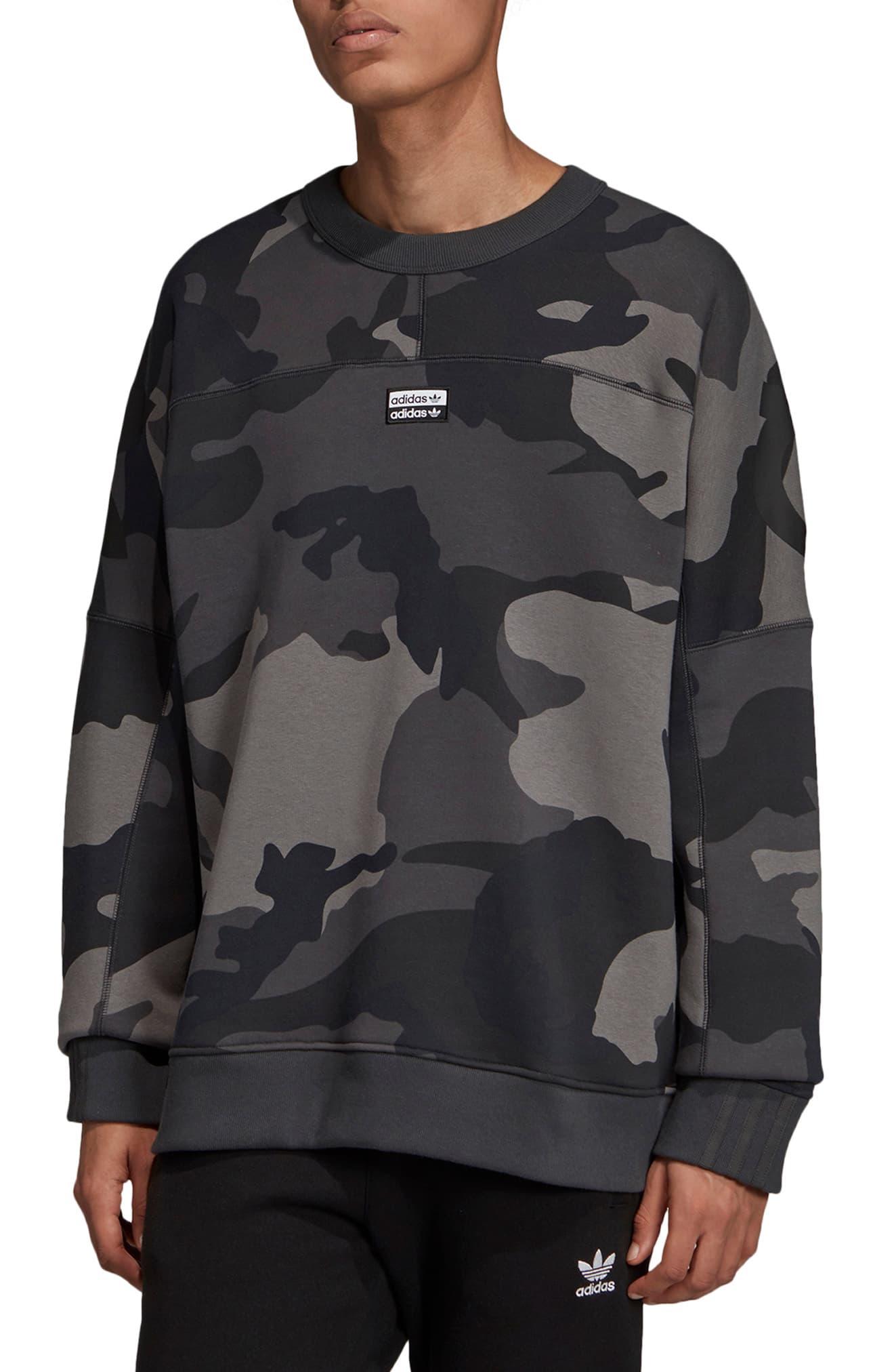 adidas camo crew neck