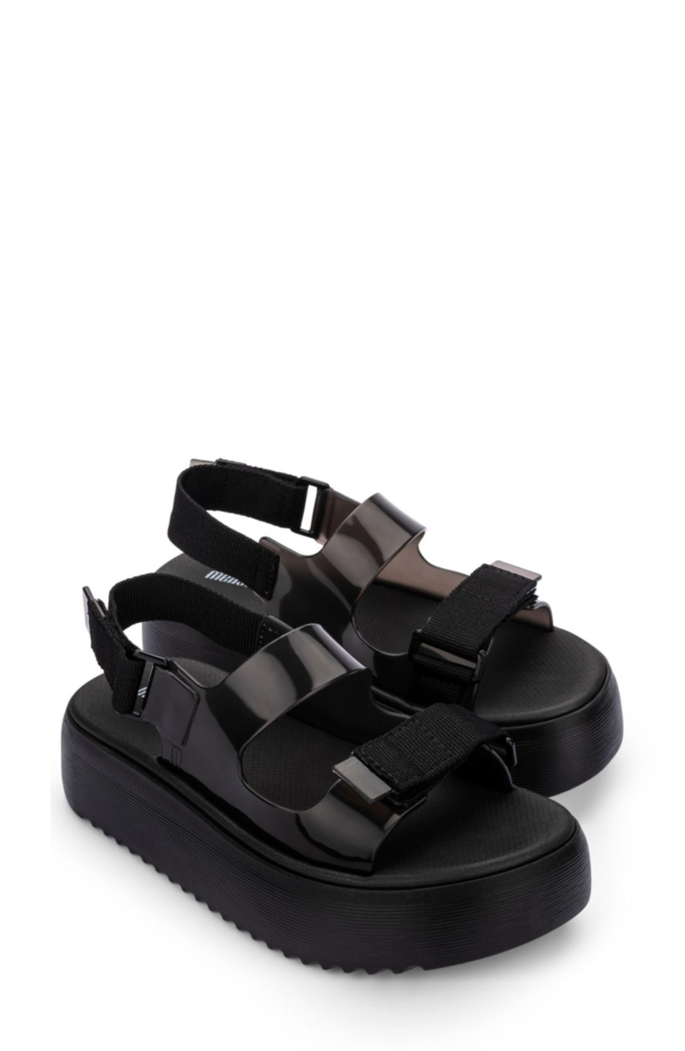 Melissa Brave Papete Platform Sandal in Black | Lyst