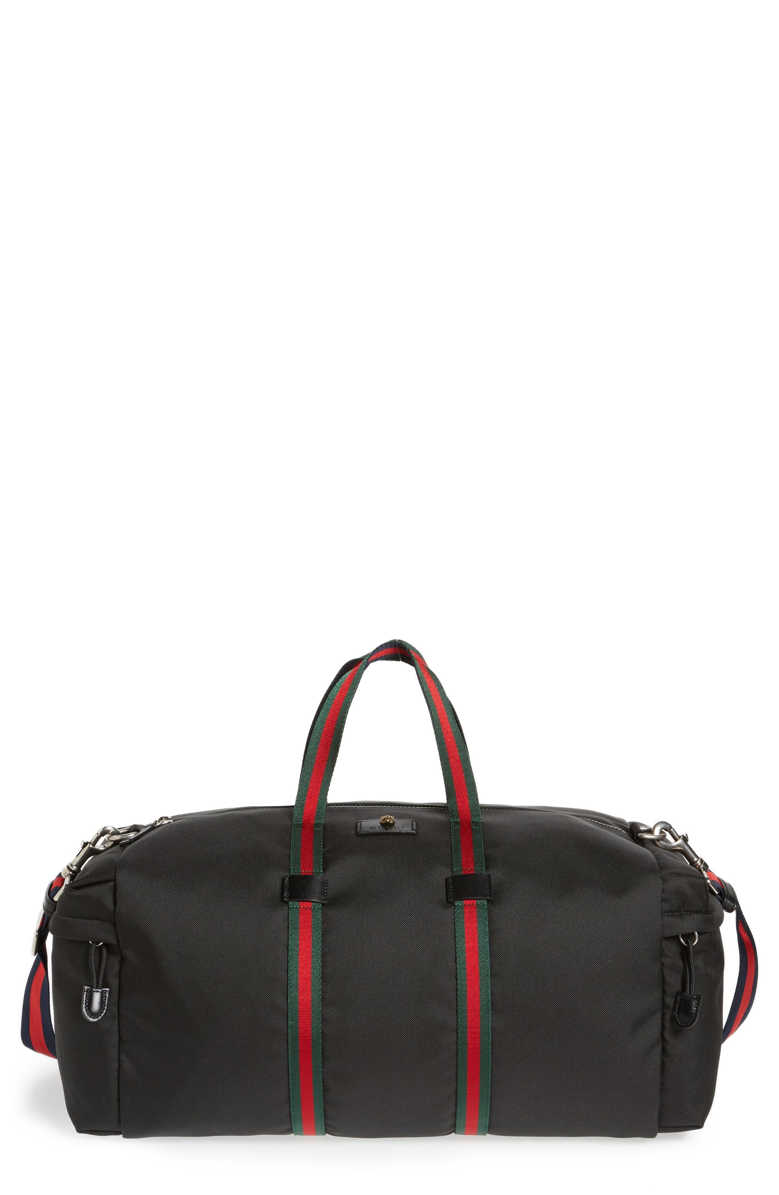 technical canvas duffle gucci