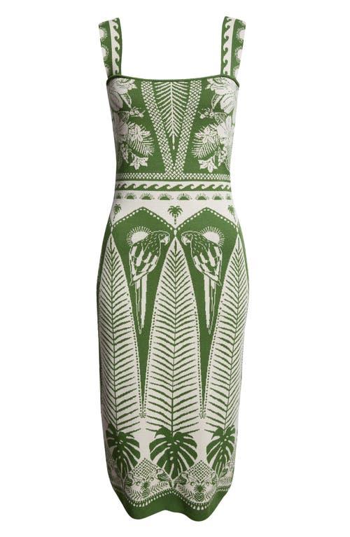 green emerald velvet dress FARM RIO