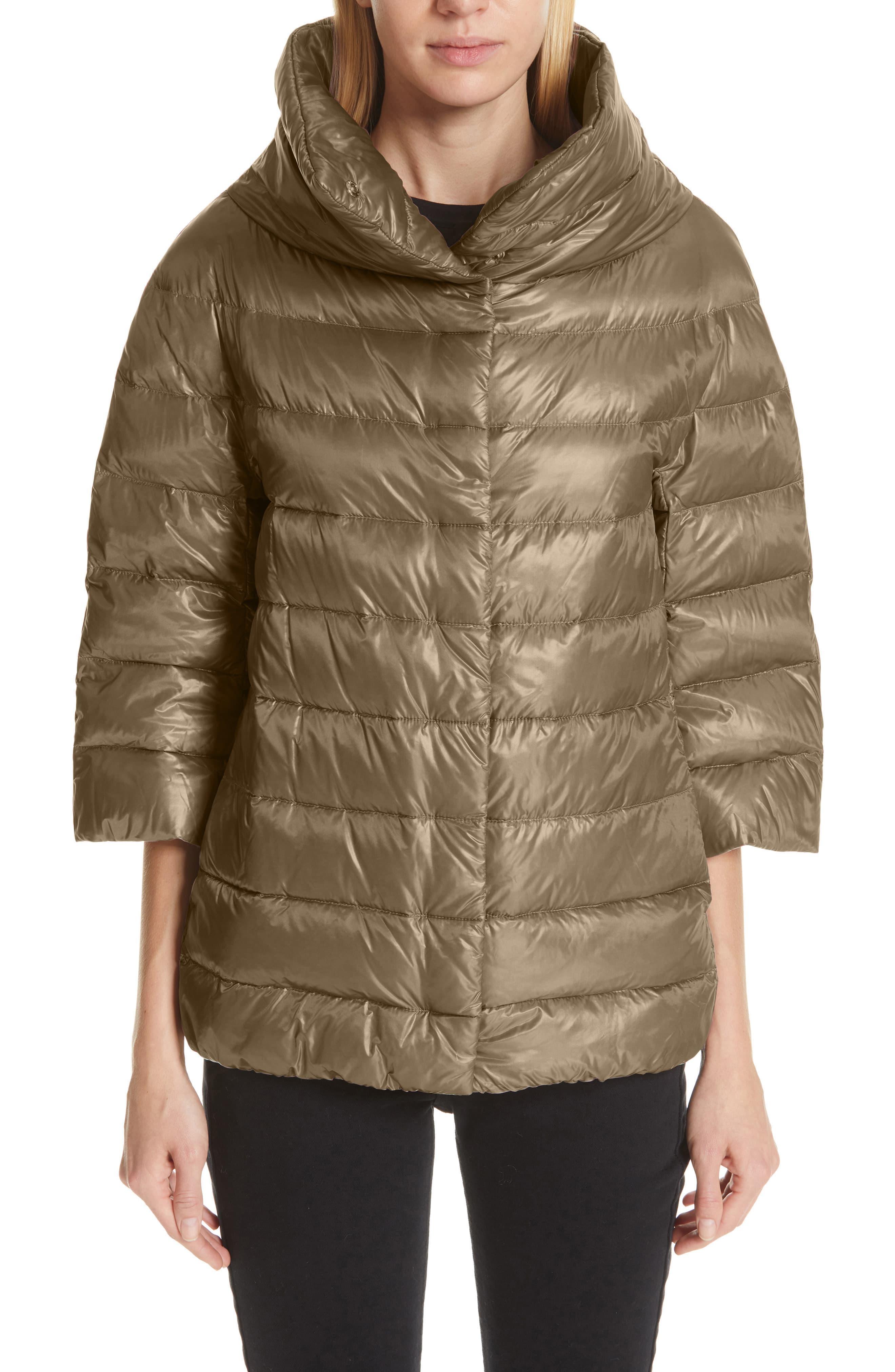Herno Synthetic Aminta Quilted Down Crop Puffer Jacket - Lyst