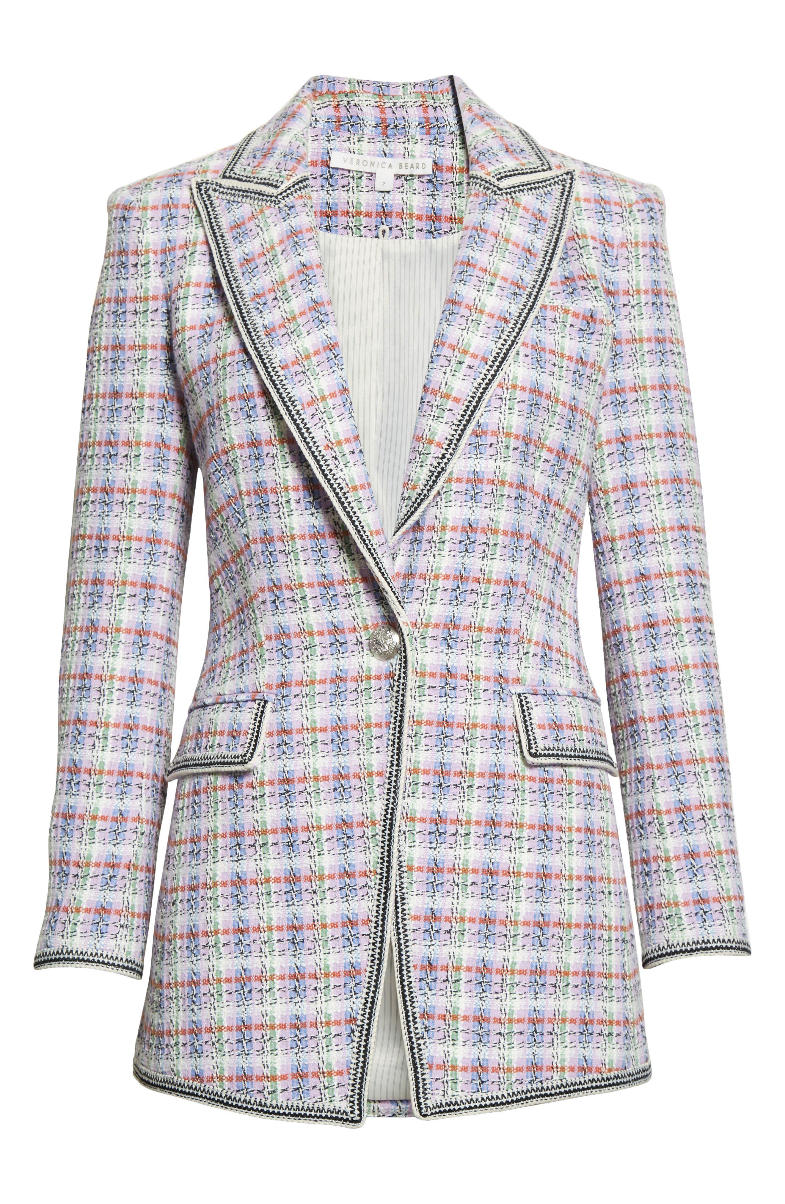 Veronica Beard Etney Cotton Blend Tweed Dickey Jacket | Lyst
