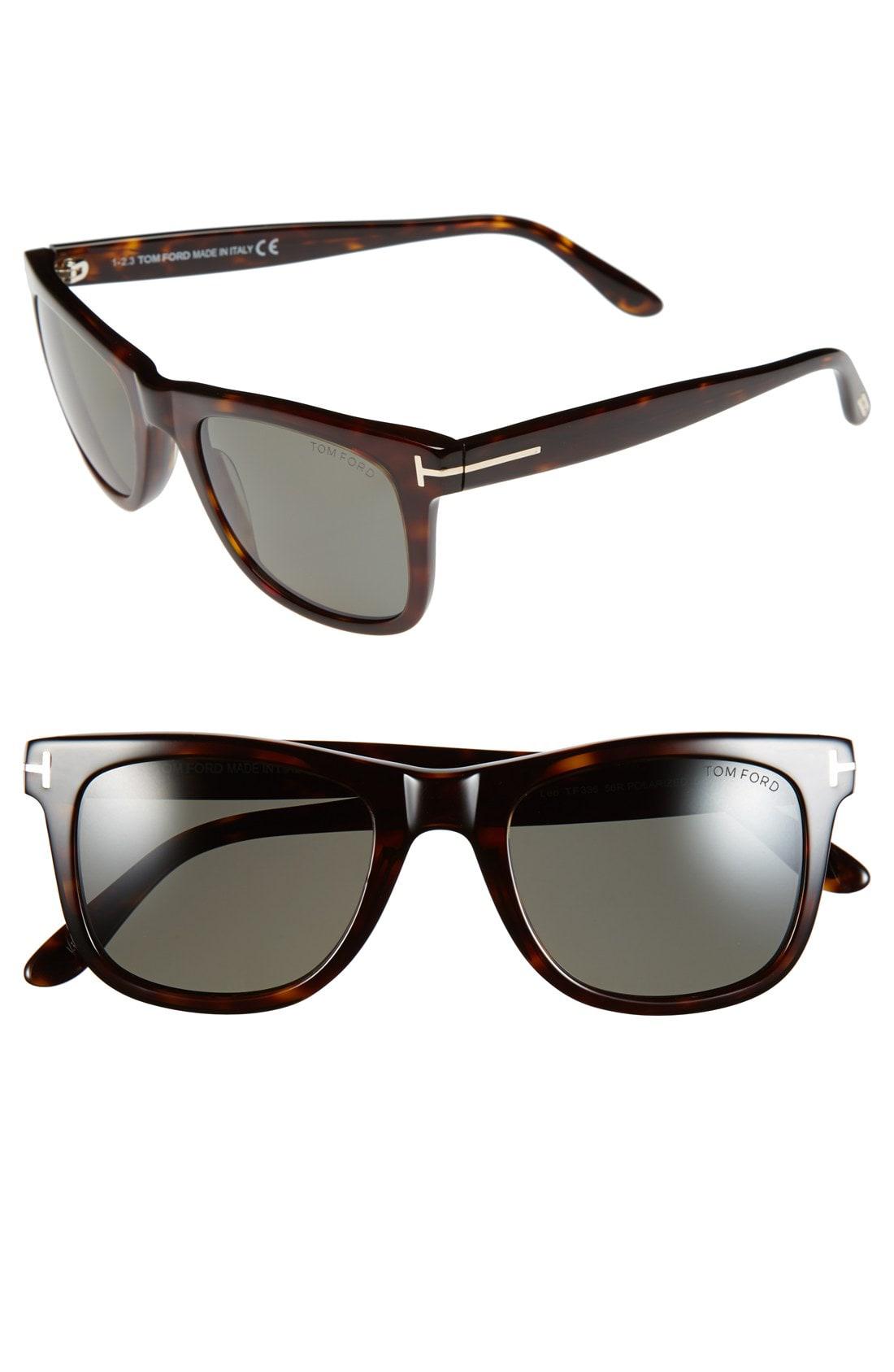Lyst Tom Ford 'leo' 52mm Polarized Sunglasses Shiny Classic Havana