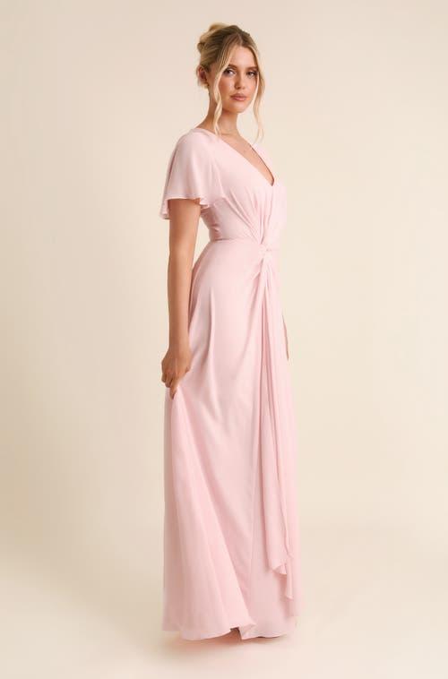 nordstrom pink chiffon dress Modest Chiffon Dress Maxi (Women)