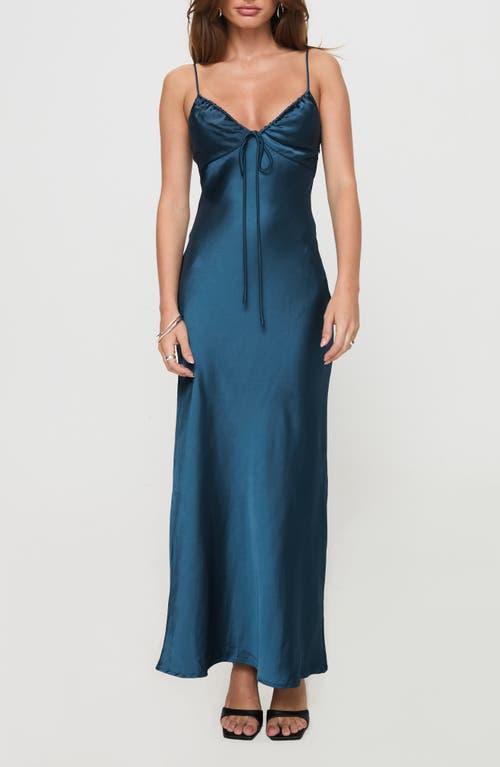 princess polly blue satin dress Princess Polly Women's Emily Maxi Dress - Blue