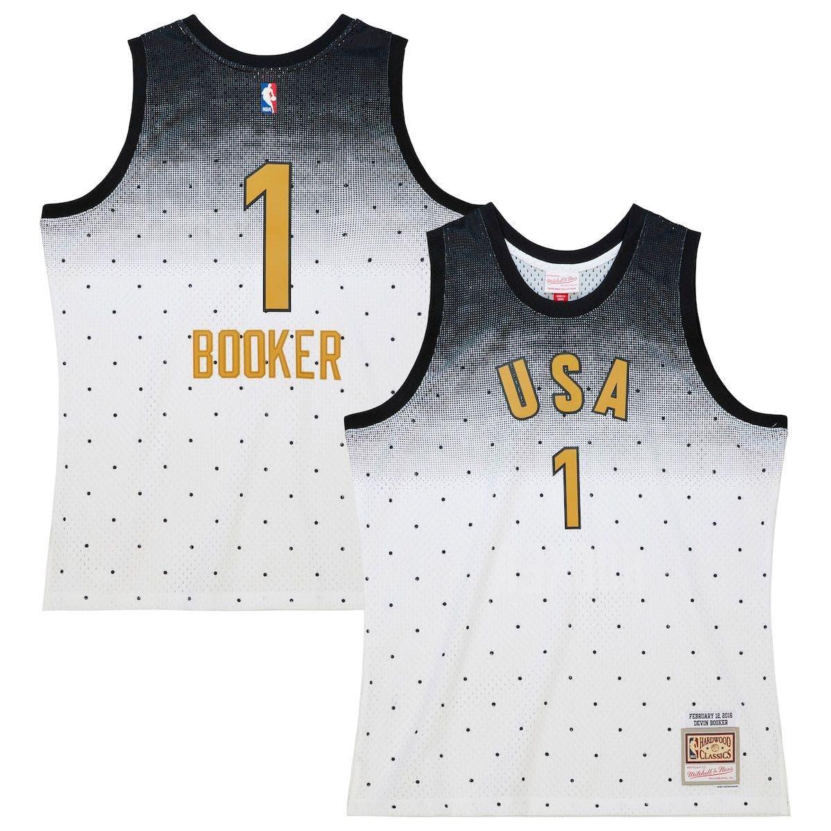 Thai Version Men's Devin Booker White USA Basketball Player Jersey