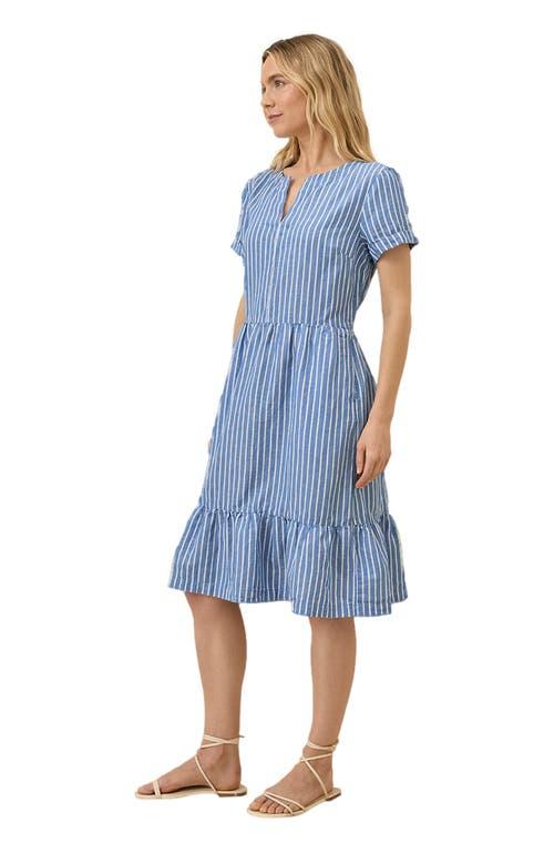 Pact Canopy Linen Notch Neck Dress Made With Organic Cotton in Blue | Lyst Pact Canopy Linen Notch Neck Dress Made With Organic Cotton in Blue | Lyst