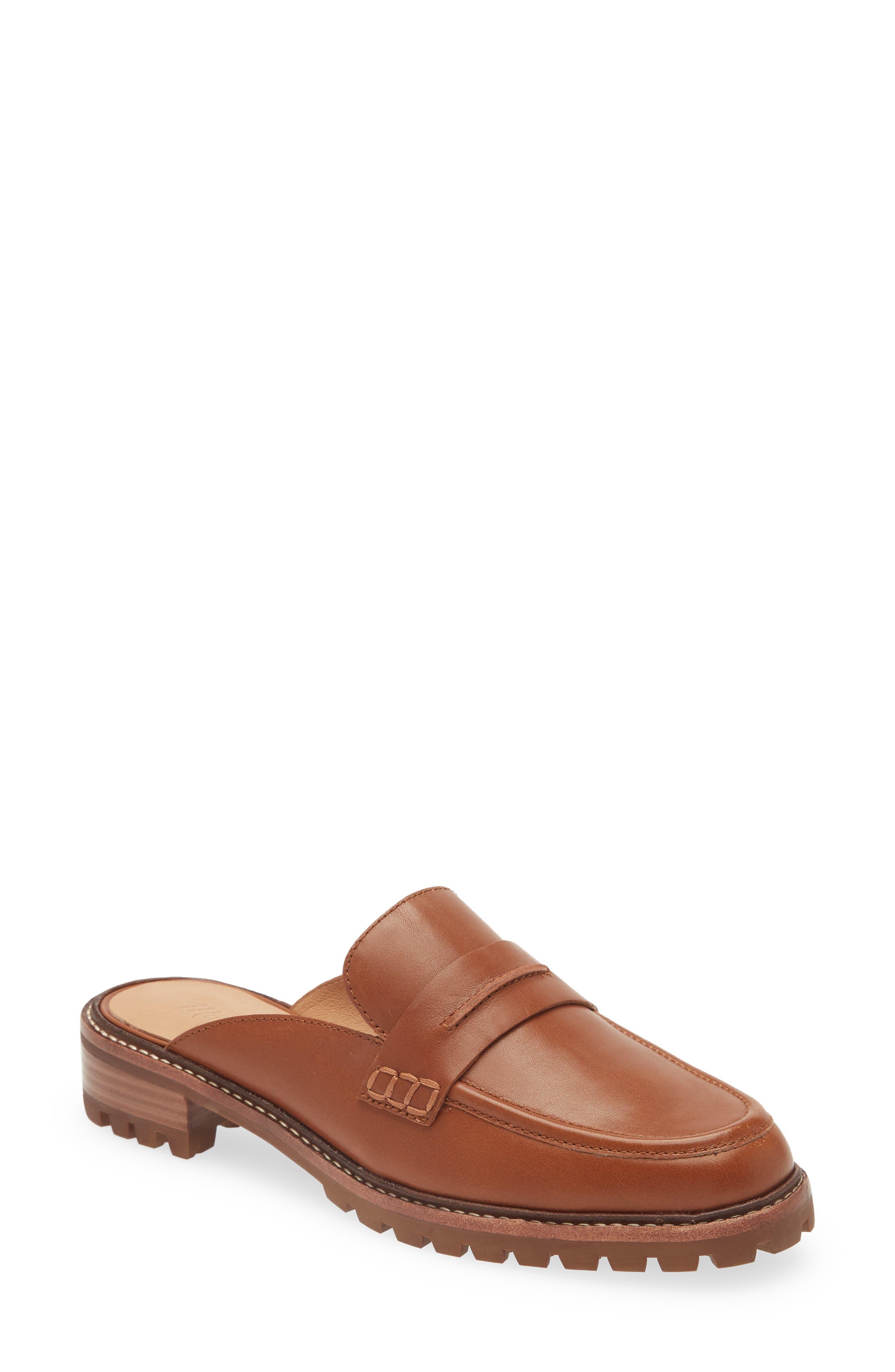 Madewell Lug Sole Loafer Mule in Brown | Lyst