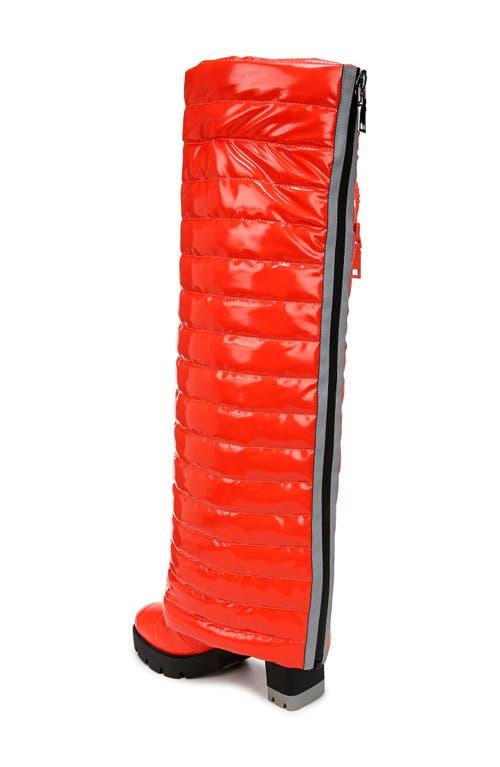 Naturalizer X Think Royln Crosswalk Zip Puffer Boot in Red Lyst