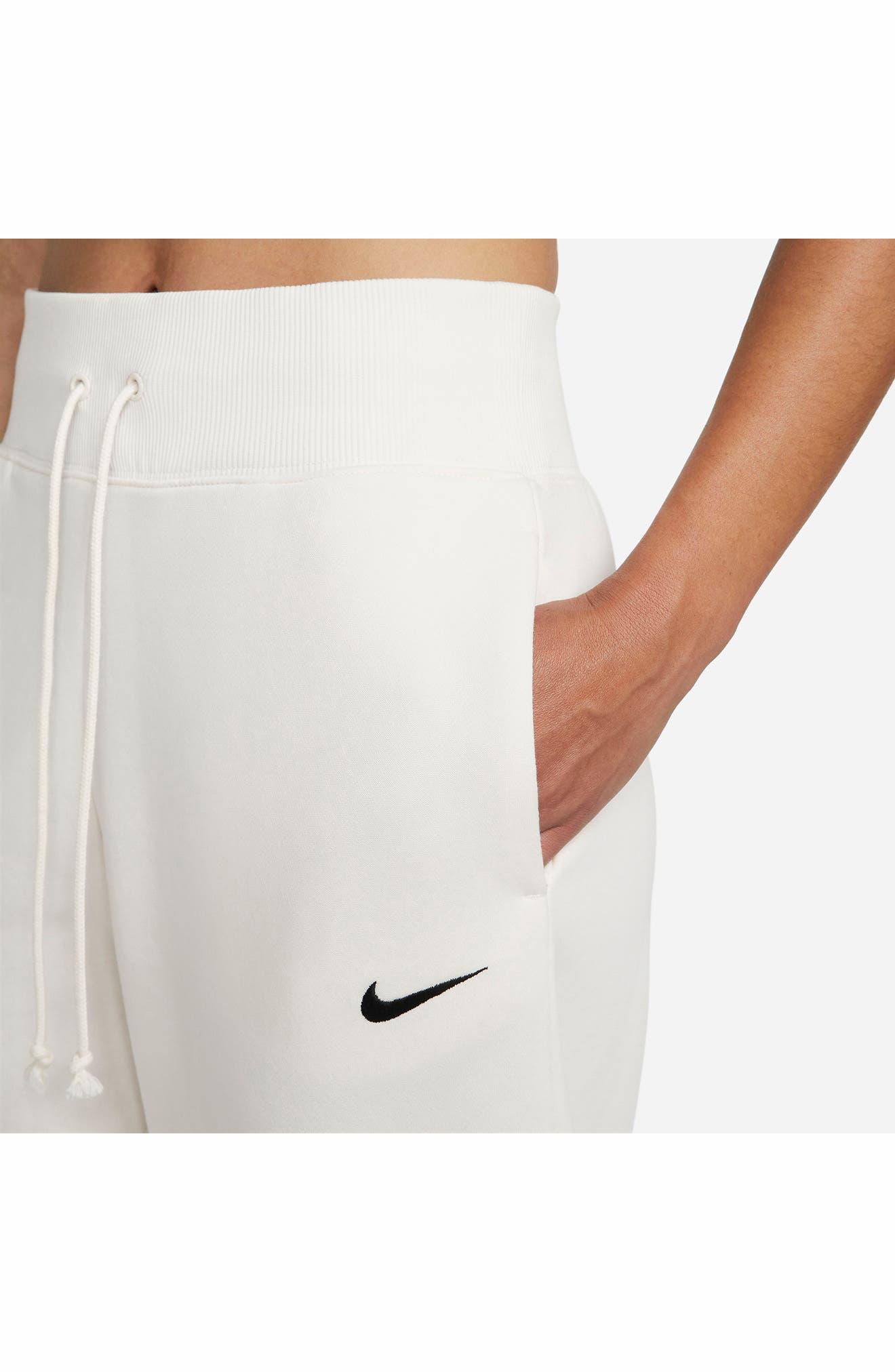 Nike Sportswear Phoenix Fleece High Rise Sweatpants in White | Lyst