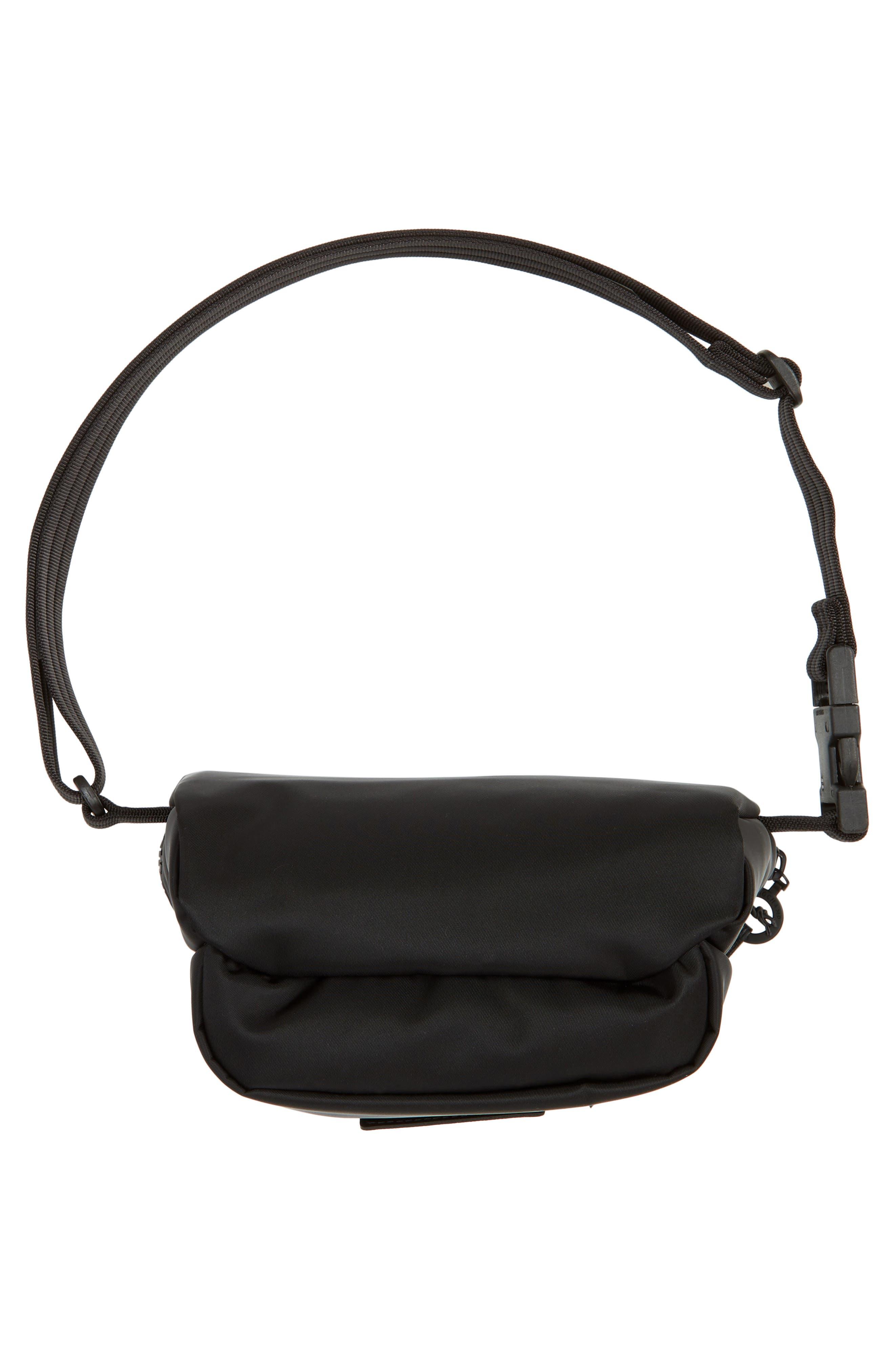 Longchamp Le Pliage Neo Nylon & Leather Messenger Bag in Black