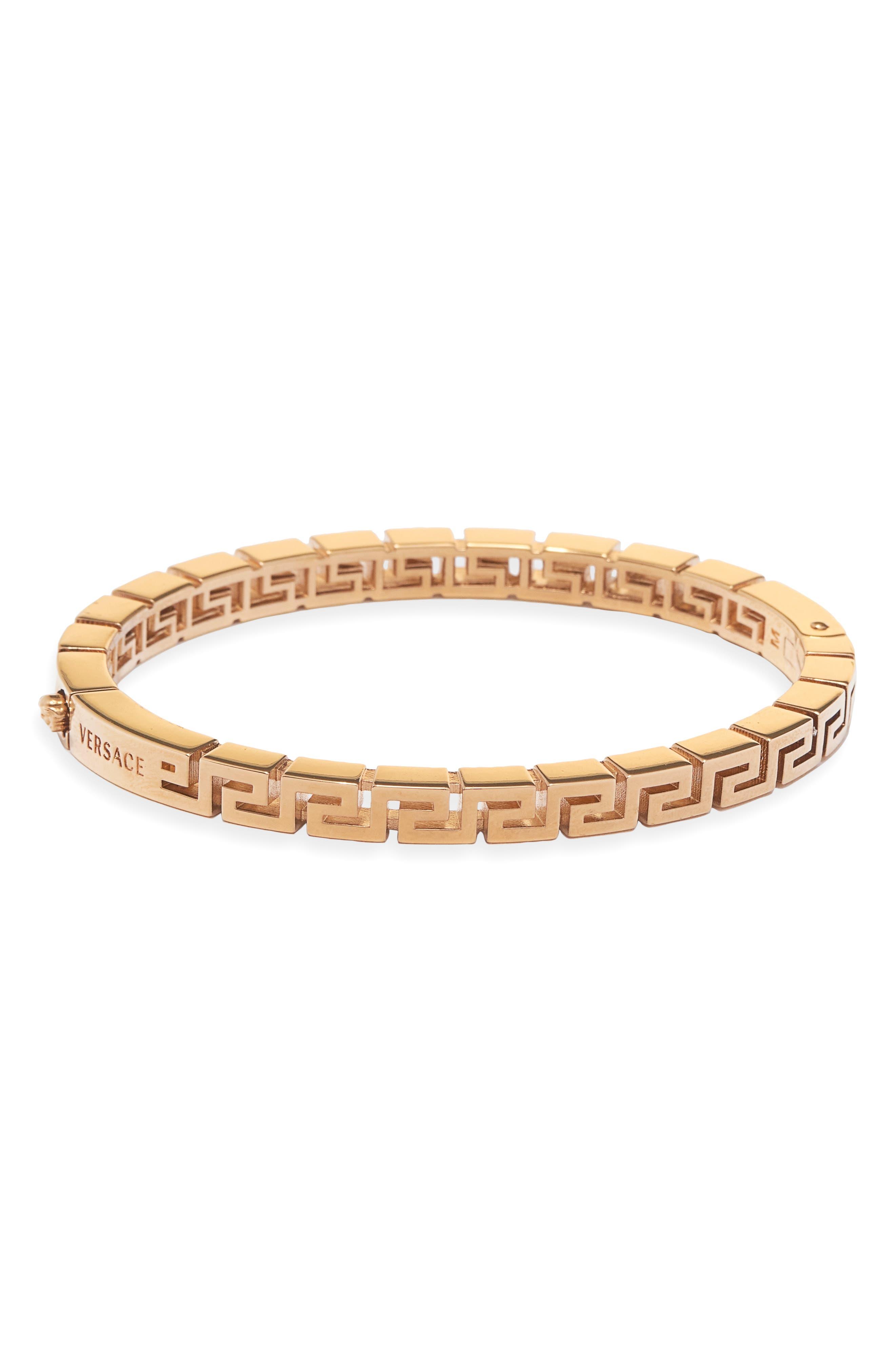 Versace Greek Key Bracelet for Men Lyst