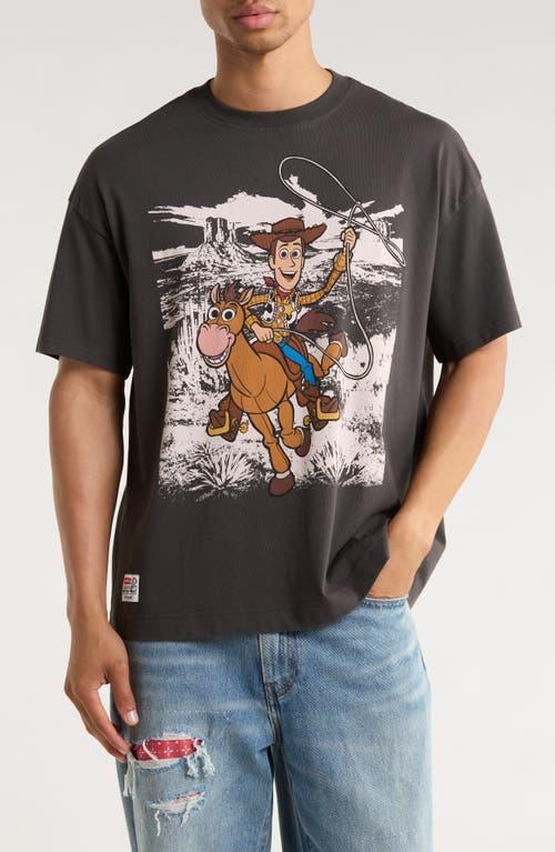 Levi's X Toys Story Woody Boxy Cotton Graphic T-Shirt in Black for